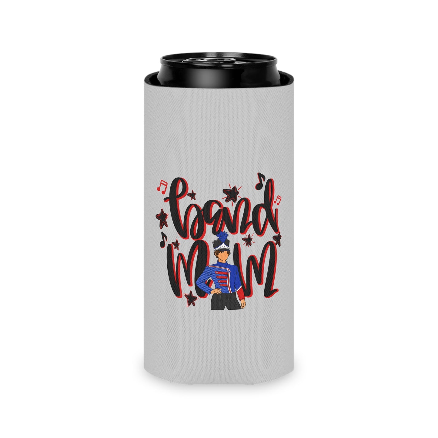 Band Mom Red Boy Can Cooler