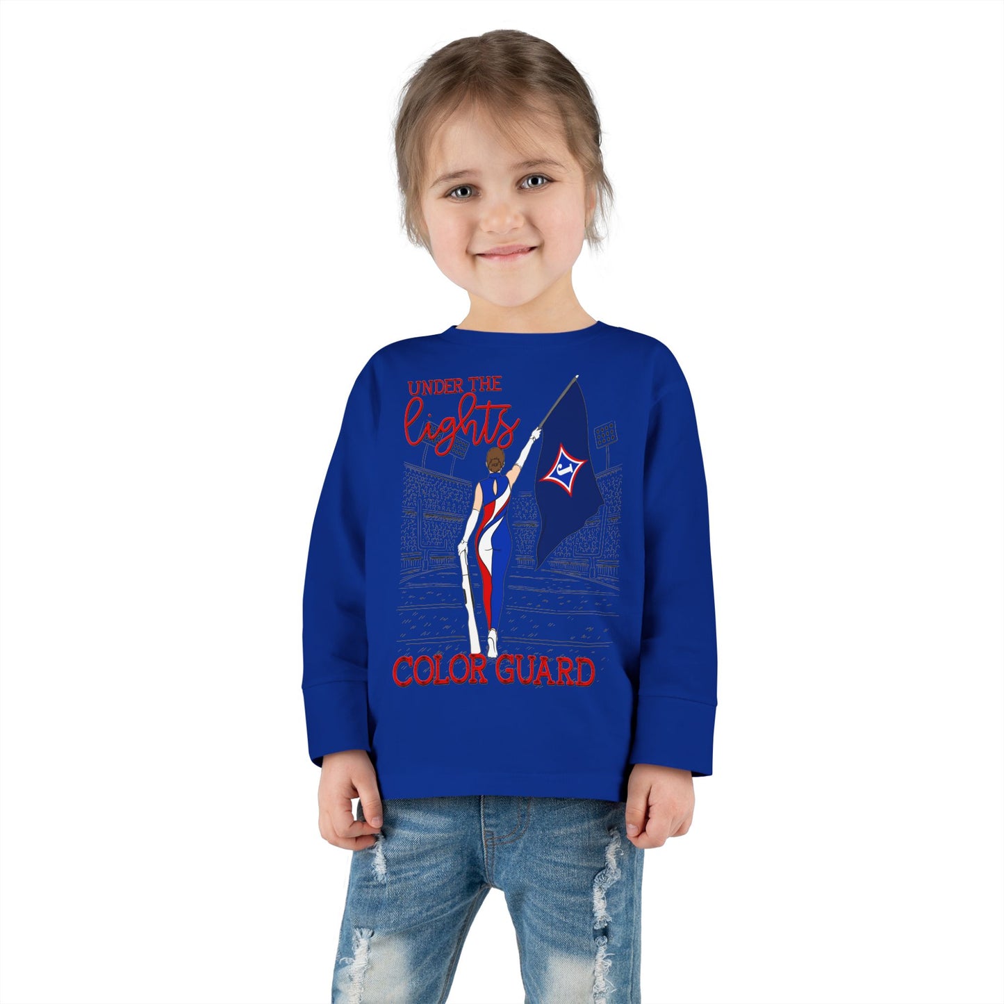 Under The Lights Color Guard Toddler Long Sleeve Tee