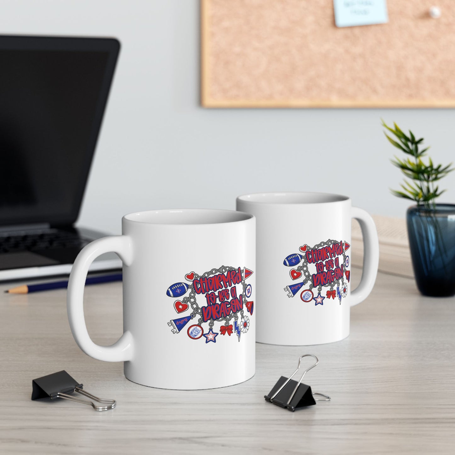 Charmed To Be A Dragon Ceramic Mug — 11oz & 15oz Coffee Cup