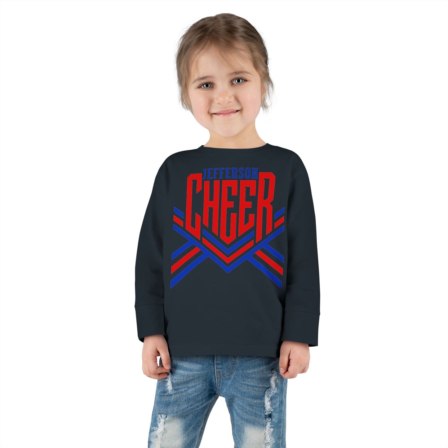 Jefferson Cheer Toddler Long Sleeve Tee