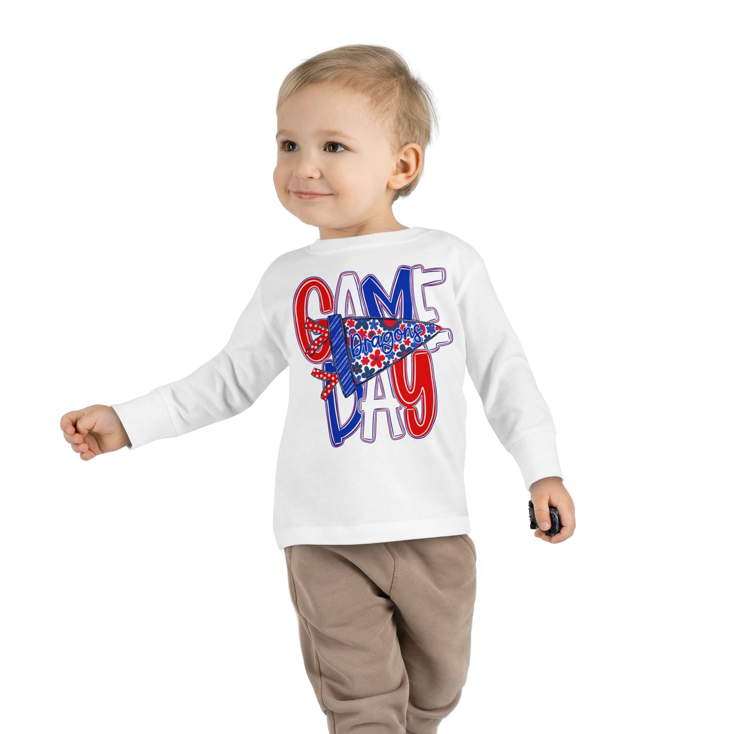 Game Day Dragons Toddler Long Sleeve Tee