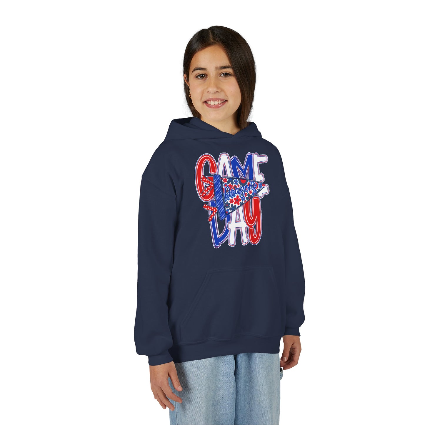 Game Day Dragons J Youth Hoodie (Gildan)