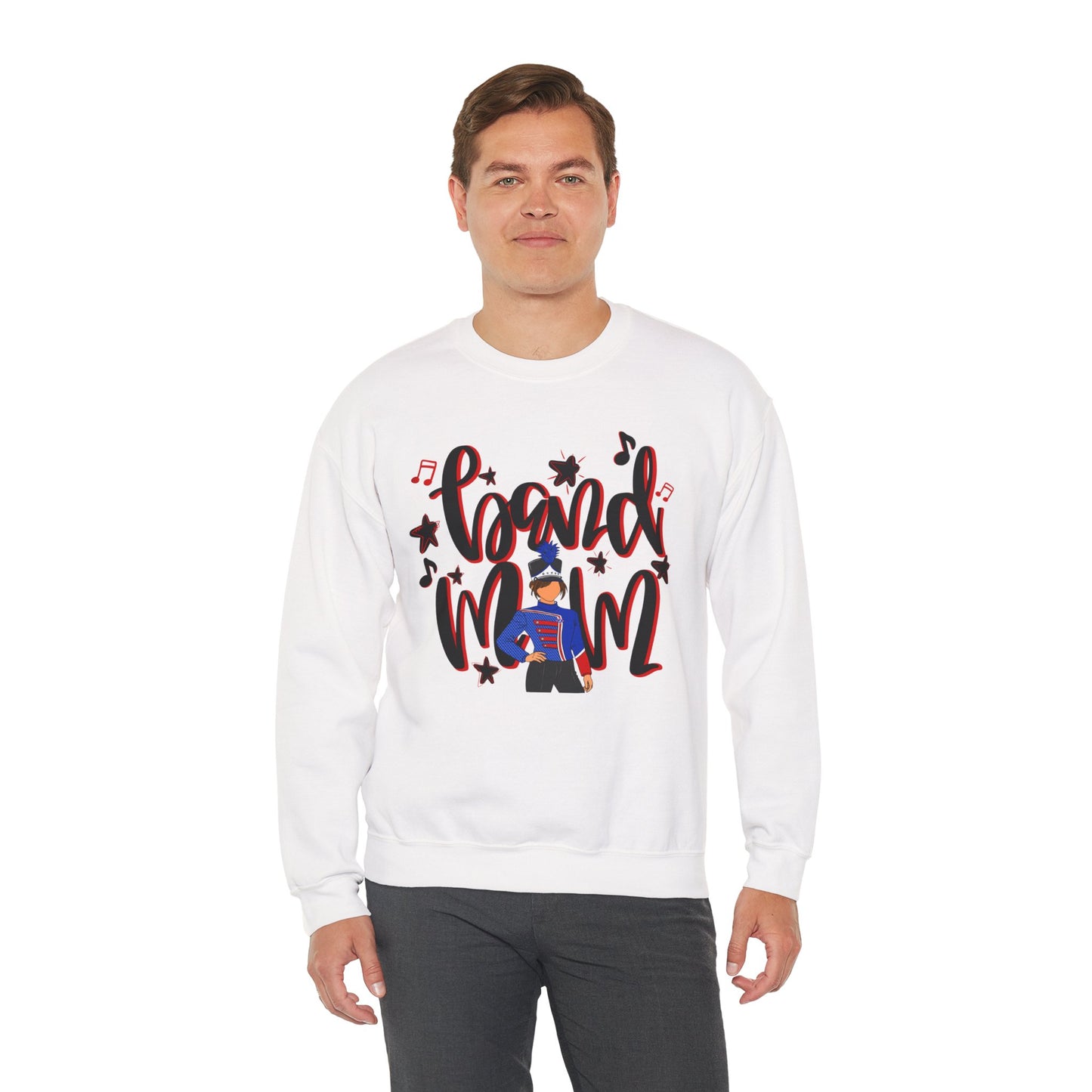 Band Mom Red Girl Sweatshirt (Gildan)