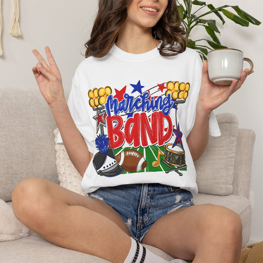 Marching Band Comfort Colors Short Sleeve Tee