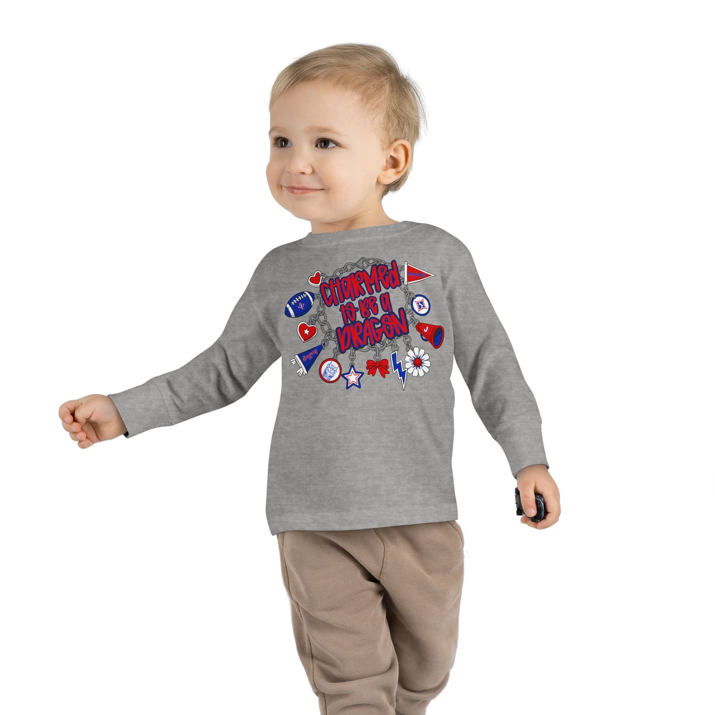 Charmed To Be A Dragon Toddler Long Sleeve Tee