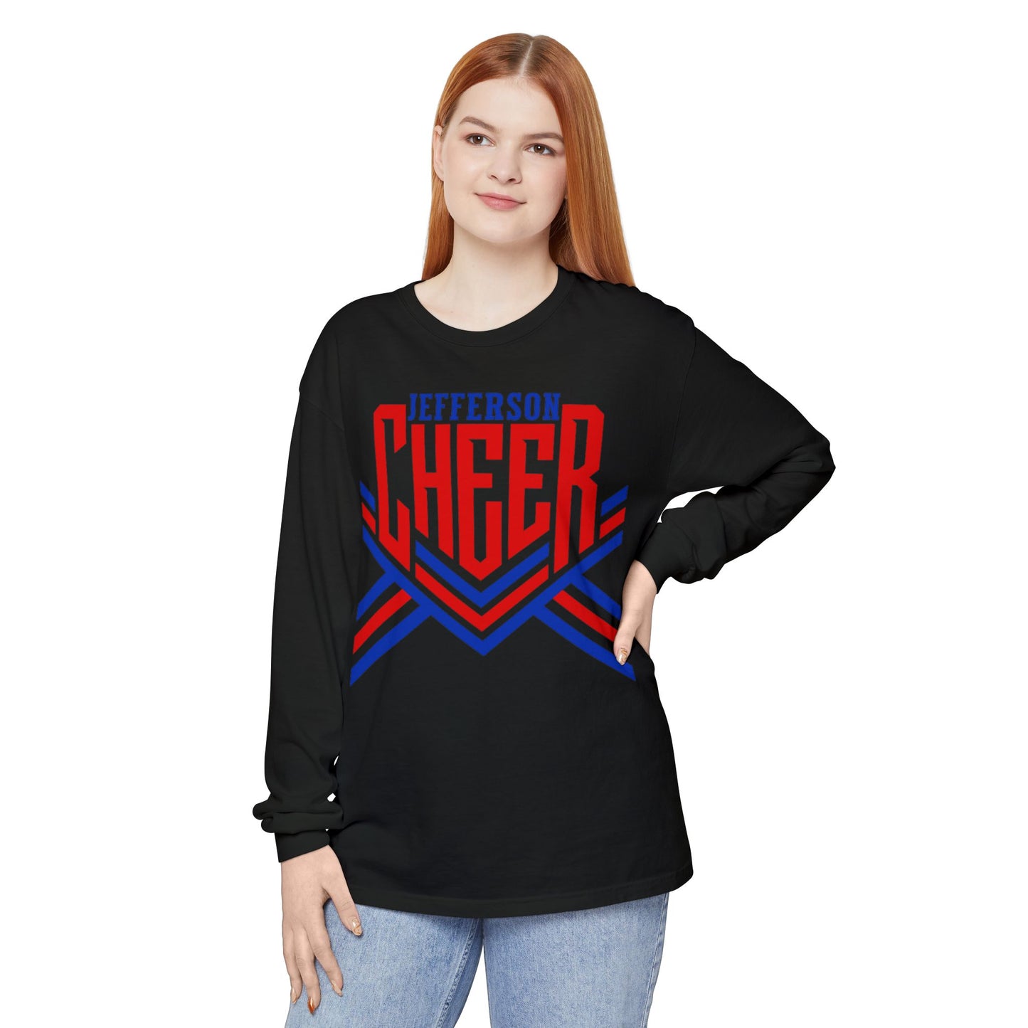 Jefferson Cheer Long Sleeve Tee (Comfort Colors)