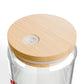 Shine Bright Like A Diamond Sipper Glass — 16oz Reusable Tumbler with Bamboo Lid