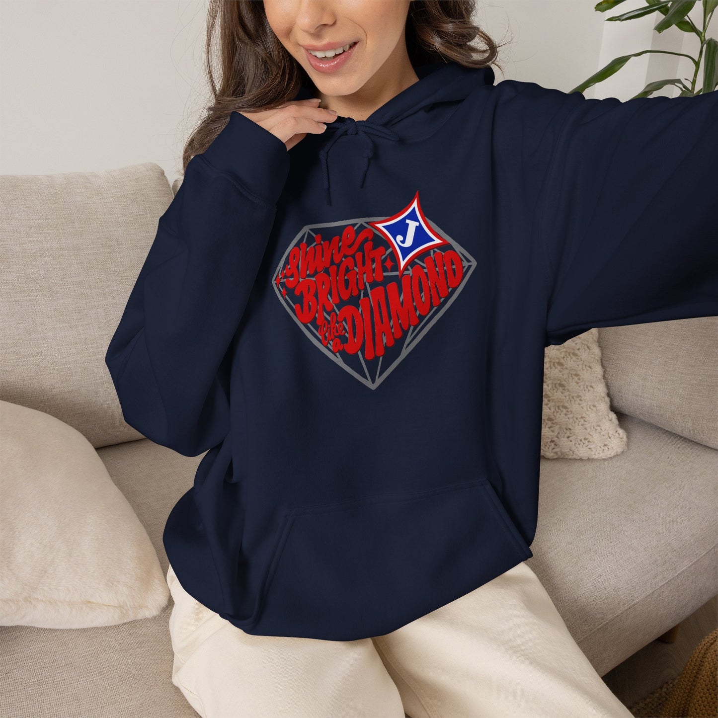Shine Bright Like A Diamond Unisex Hoodie (Gildan)