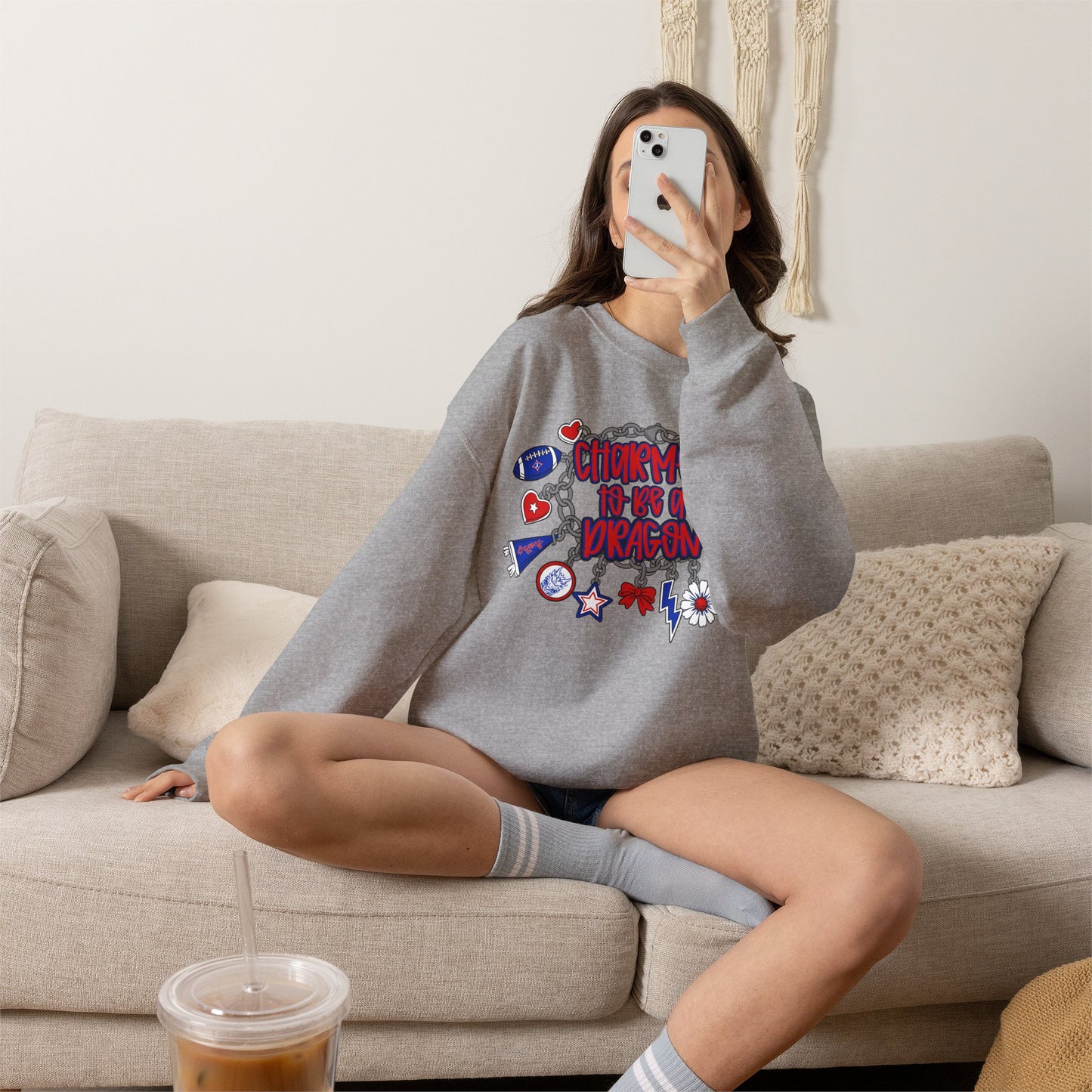 Charmed To Be A Dragon Sweatshirt (Gildan)