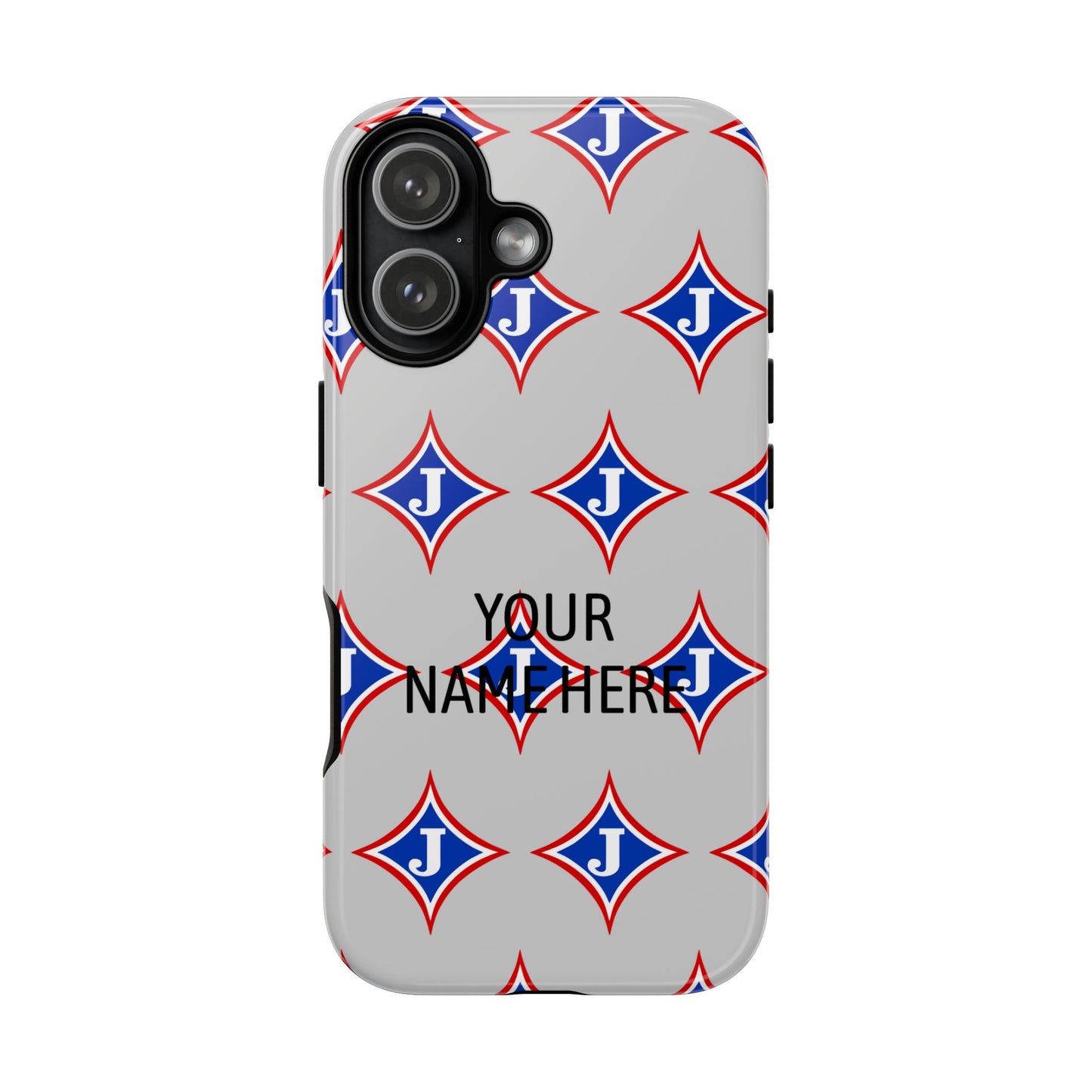 Jefferson J Diamond Personalized Tough Phone Case (Add Your Name)