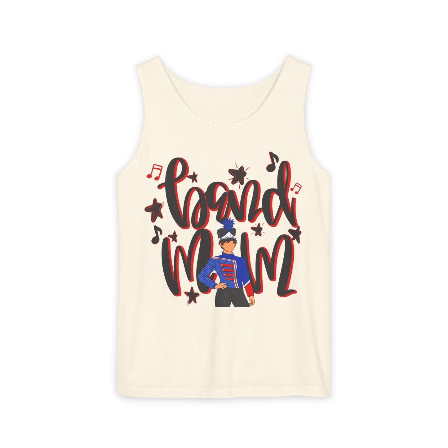 Band Mom Red Boy UnisexTank Top (Comfort Colors)