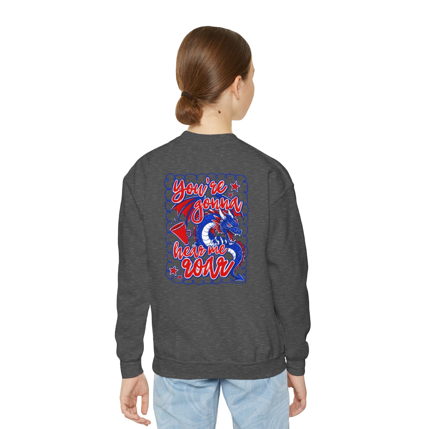 You're Gonna Hear Me Roar Youth Crewneck Sweatshirt