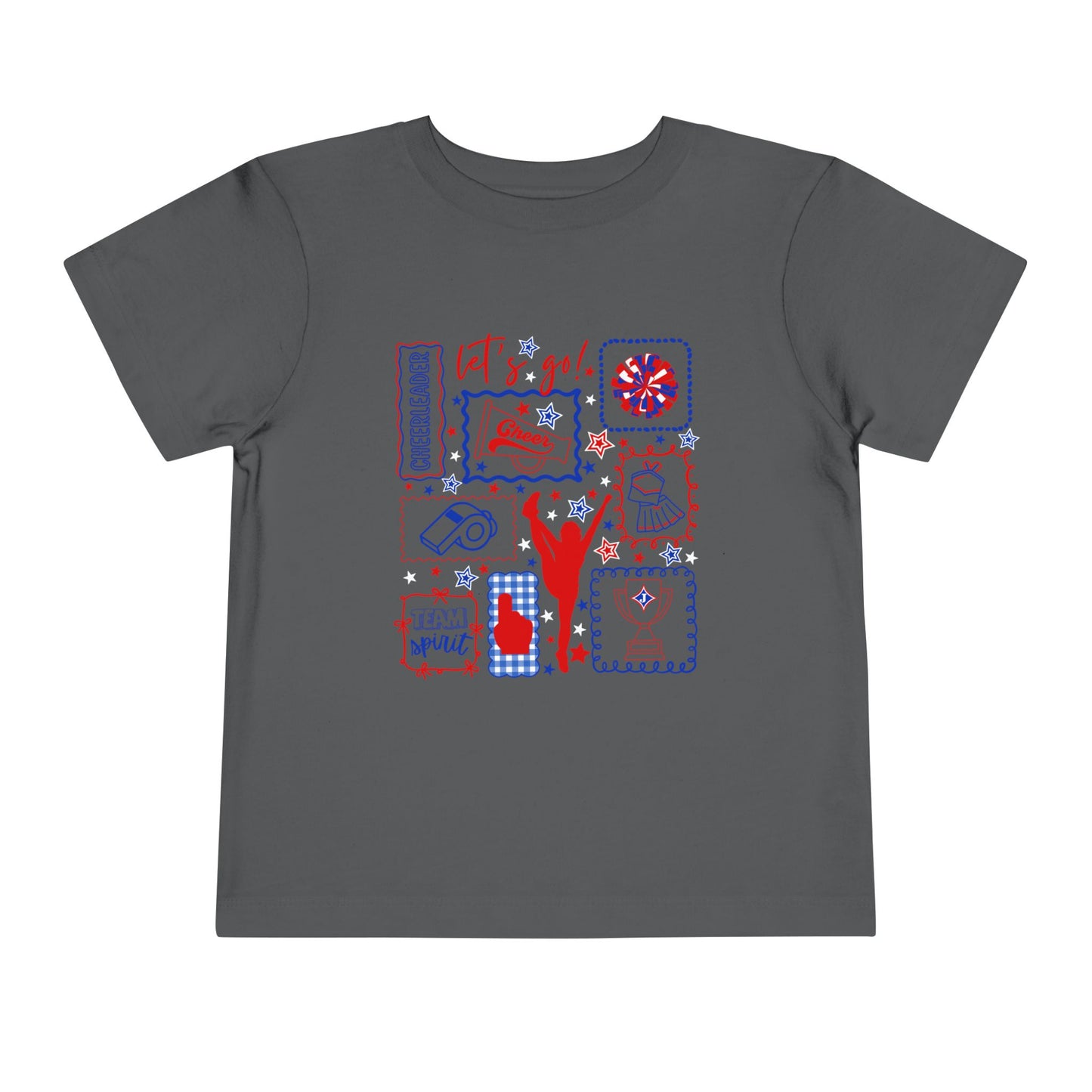 Cheer Icon Grid Toddler Short Sleeve Tee