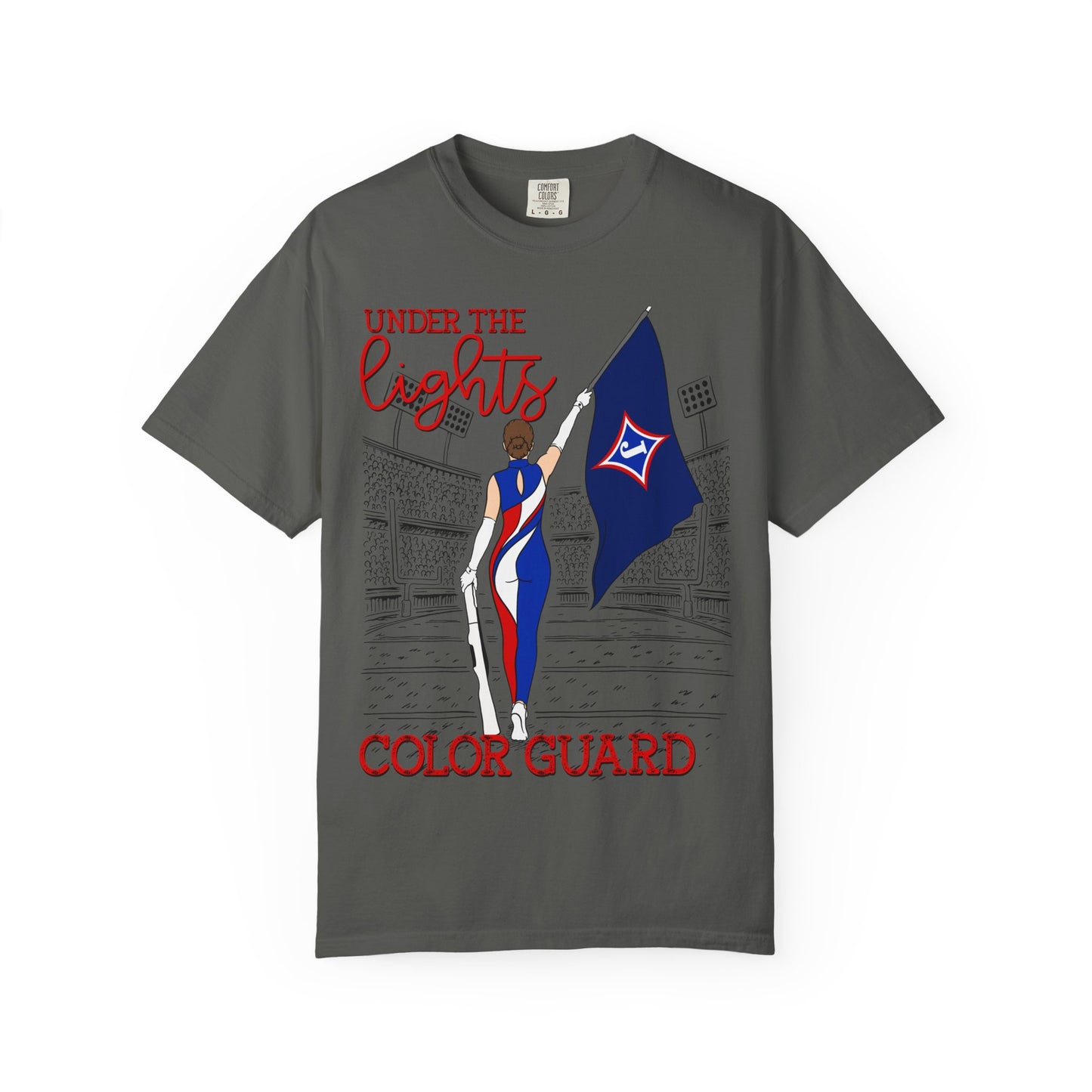 Under The Lights Color Guard Comfort Colors Short Sleeve Tee
