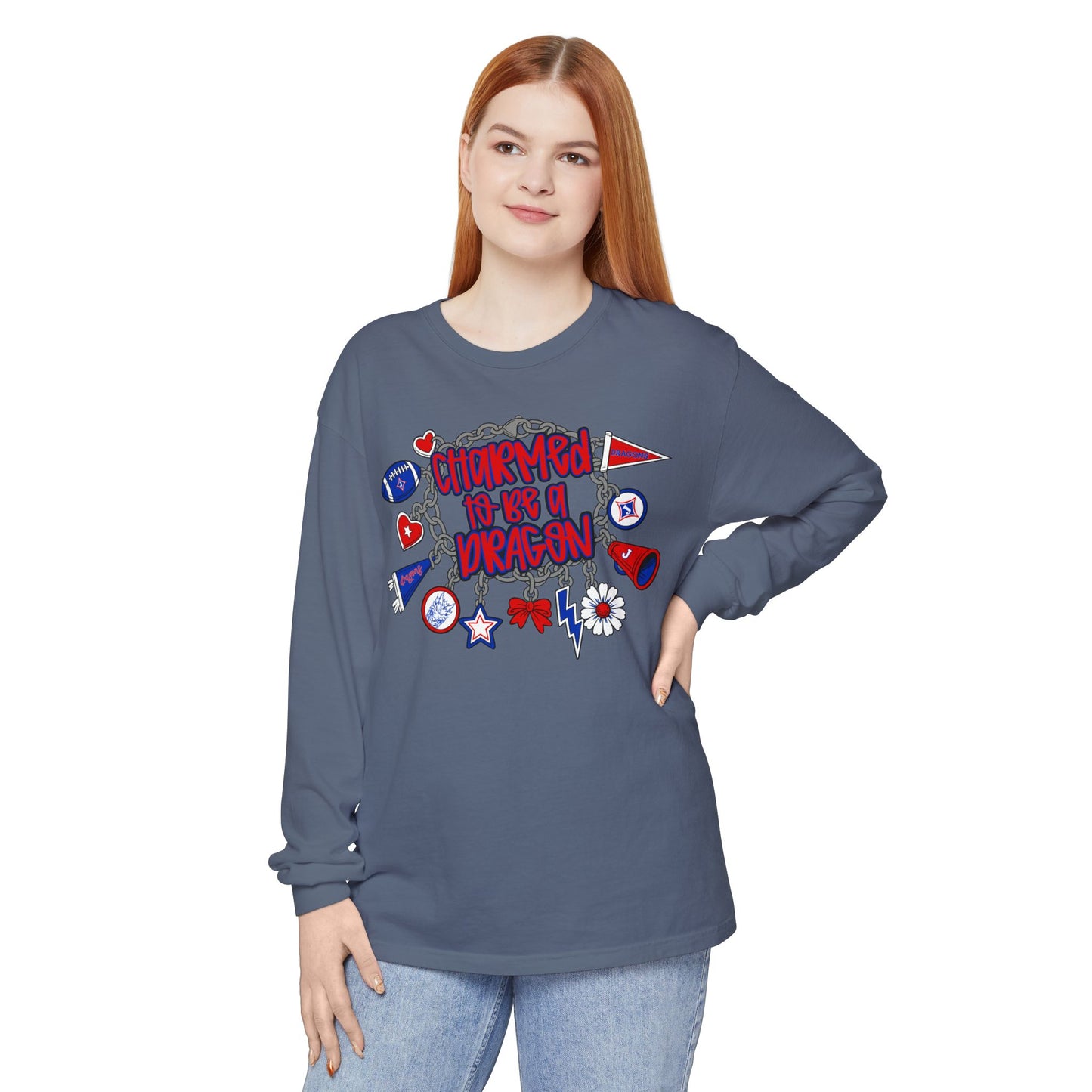 Charmed To Be A Dragon Long Sleeve Tee (Comfort Colors)