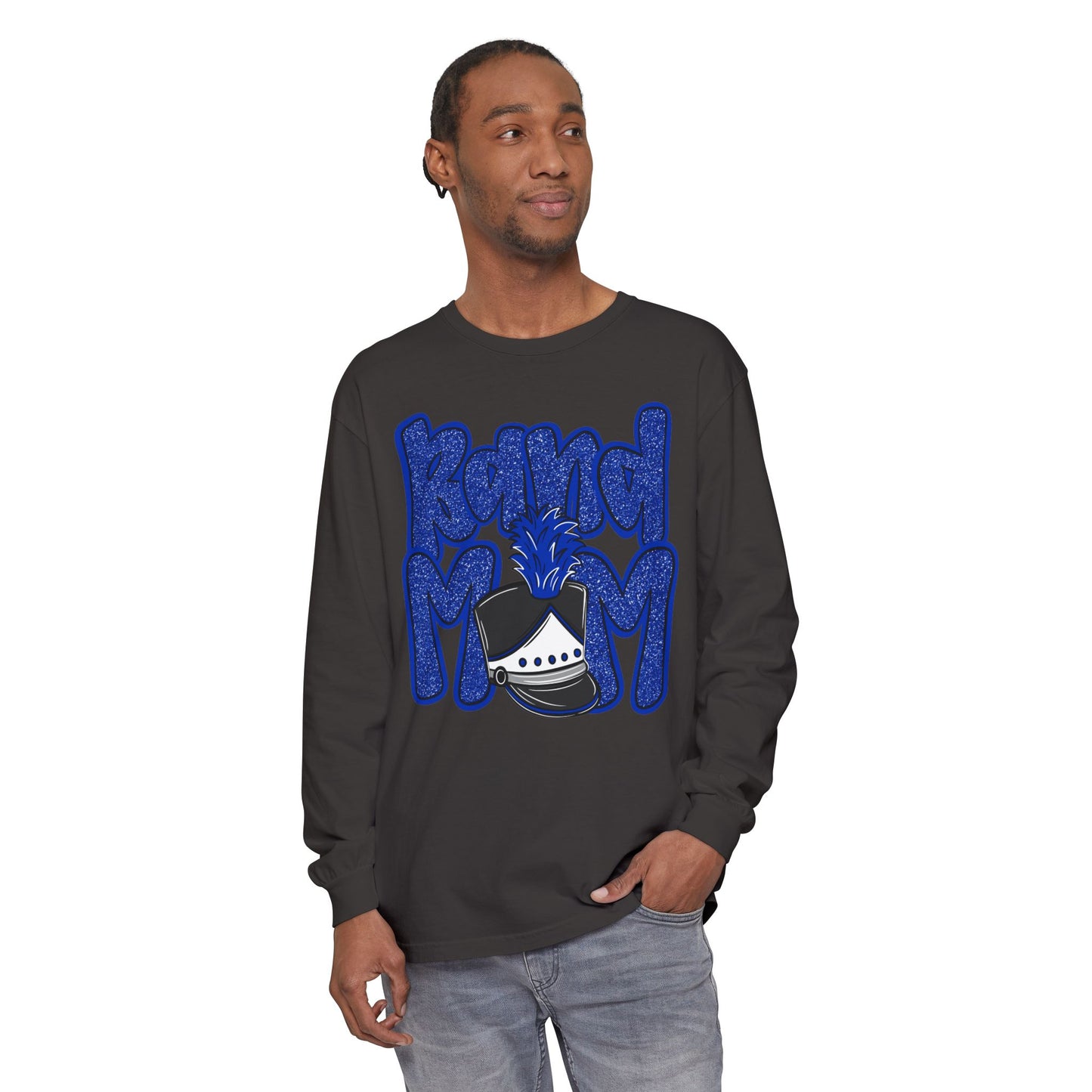 Band Mom Hat Long Sleeve Tee (Comfort Colors)