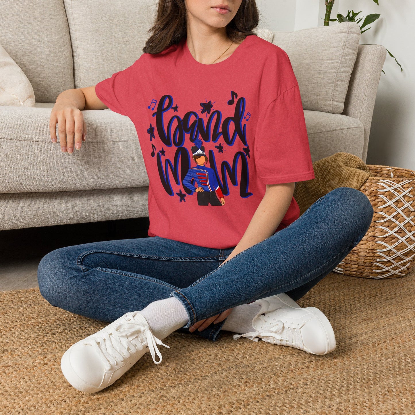 Band Mom Blue Girl Short Sleeve Tee (Gildan)