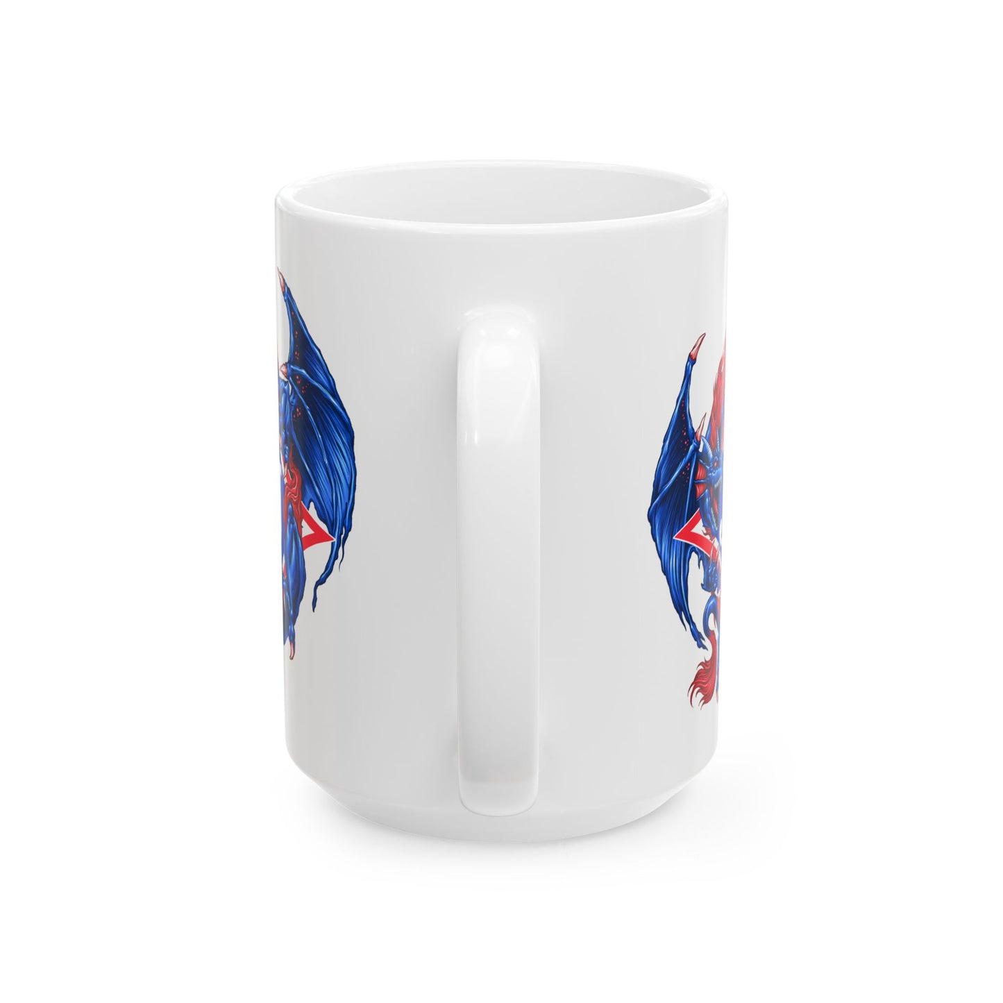 Exclusive Dragon J Ceramic Mug — 11oz & 15oz Coffee Cup