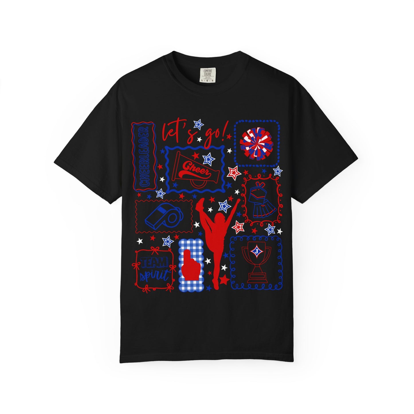Cheer Icon Grid Short Sleeve Tee (Comfort Colors)