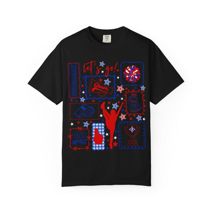 Cheer Icon Grid Short Sleeve Tee (Comfort Colors)