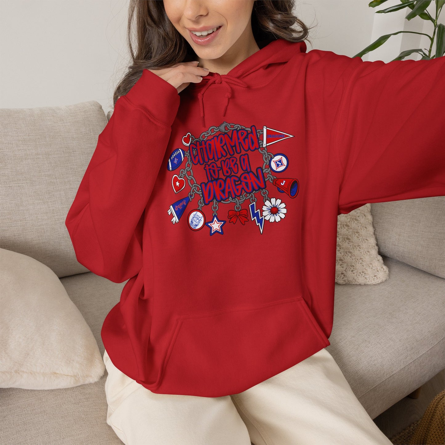 Charmed To Be A Dragon Unisex Hoodie (Gildan)