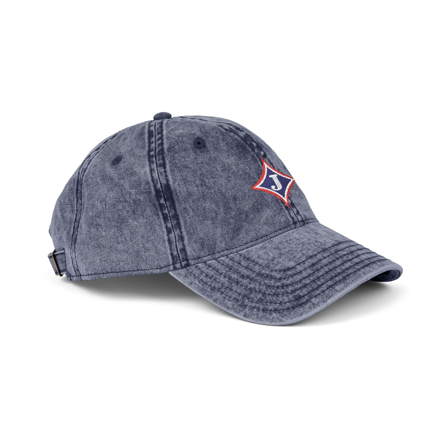 Jefferson J Diamond Vintage Embroidered Baseball Cap