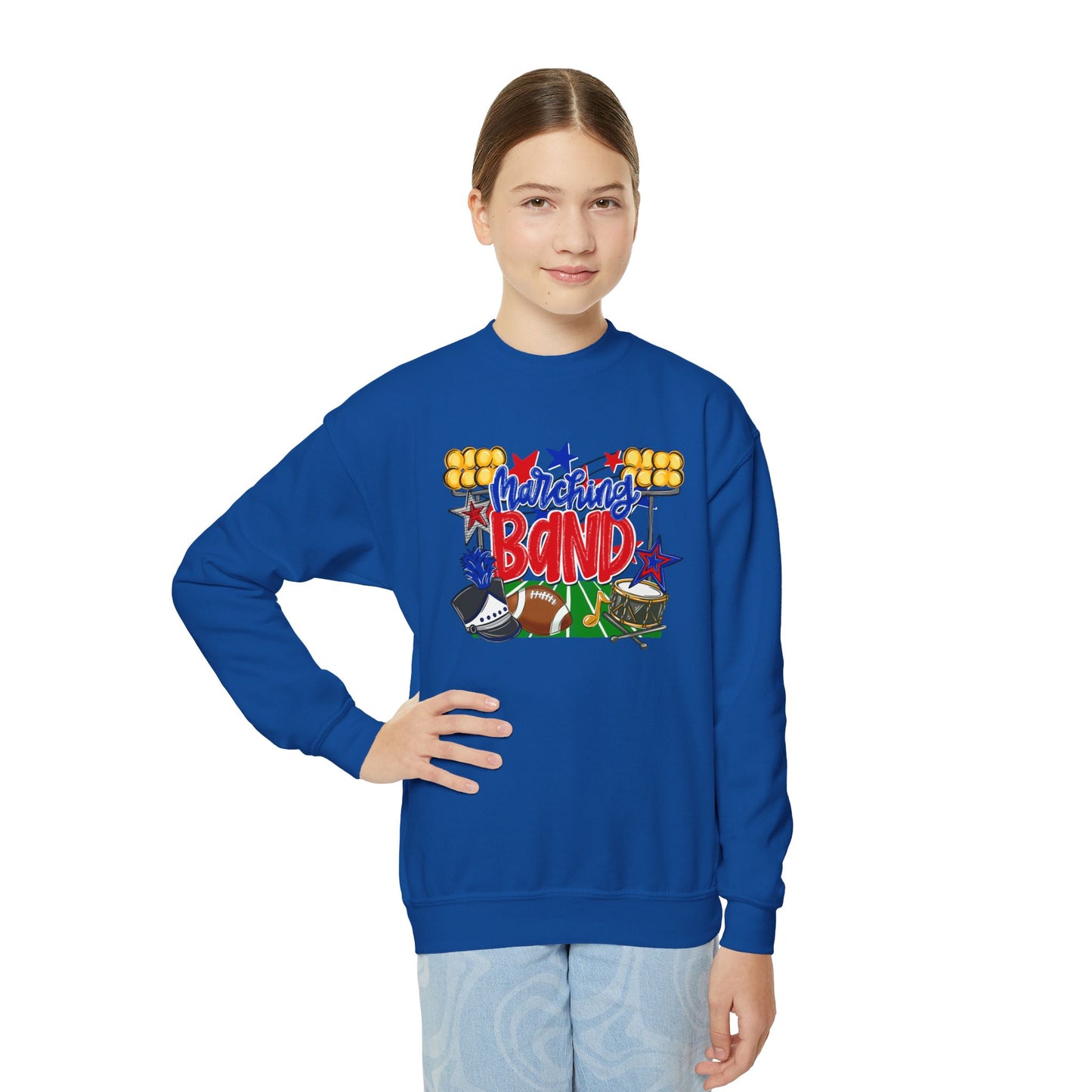 Marching Band Youth Crewneck Sweatshirt