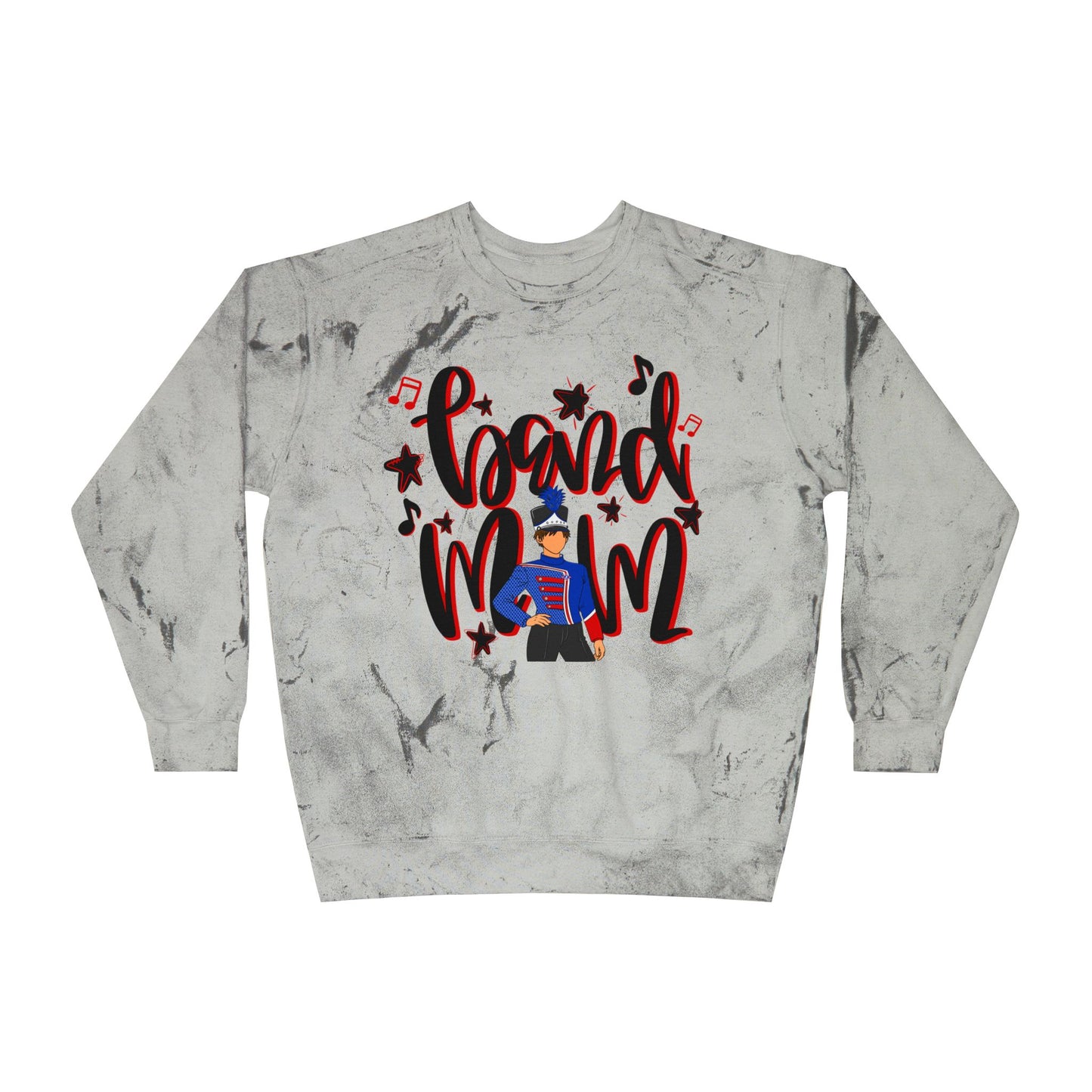 Band Mom Red Boy Tie Dye Sweatshirt
