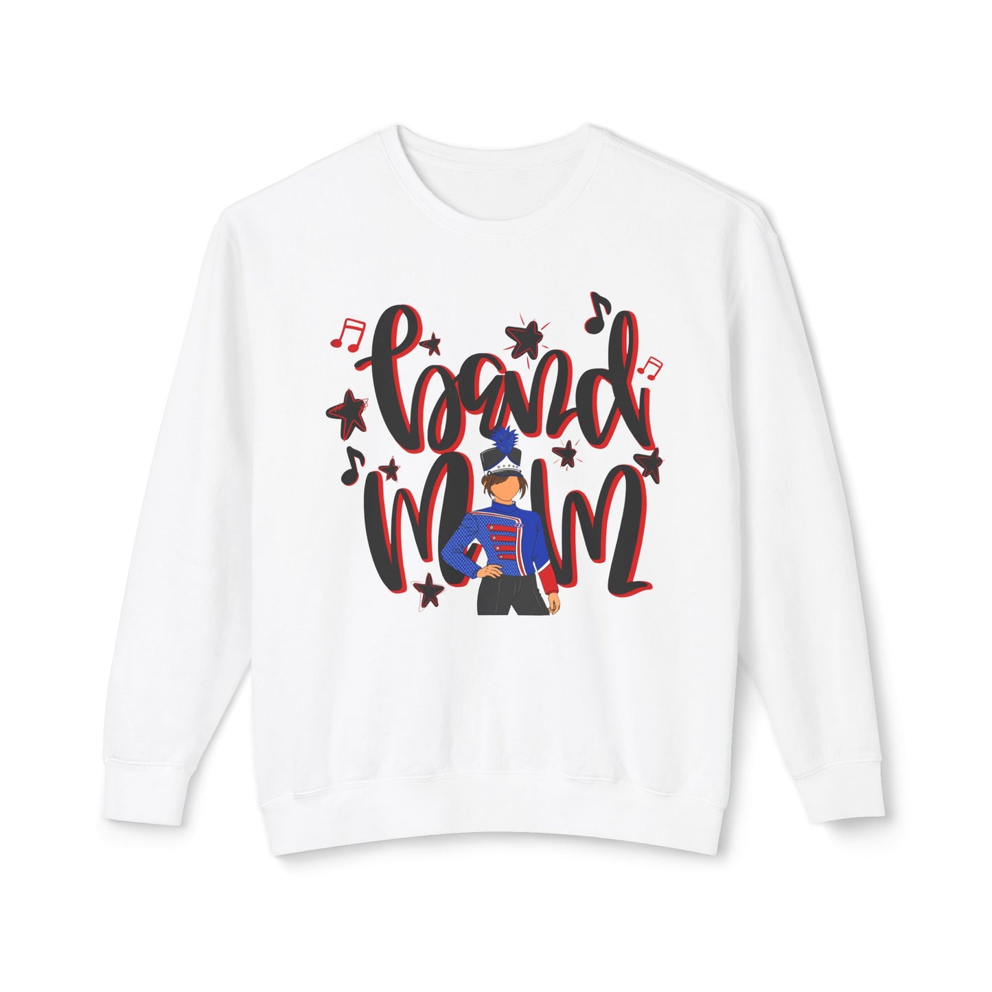 Band Mom Red Girl Sweatshirt (Comfort Colors)