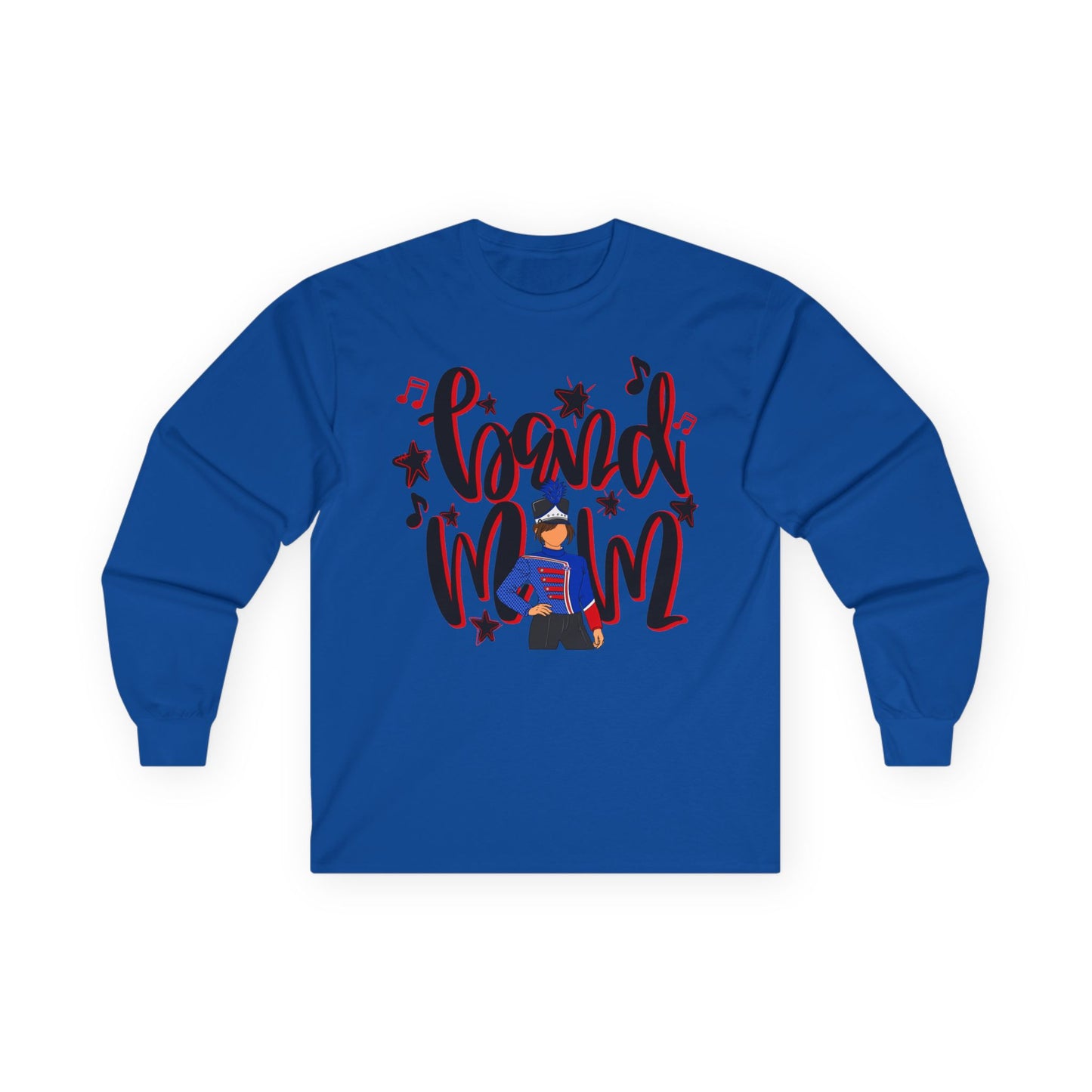 Band Mom Red Girl Long Sleeve Tee (Gildan)