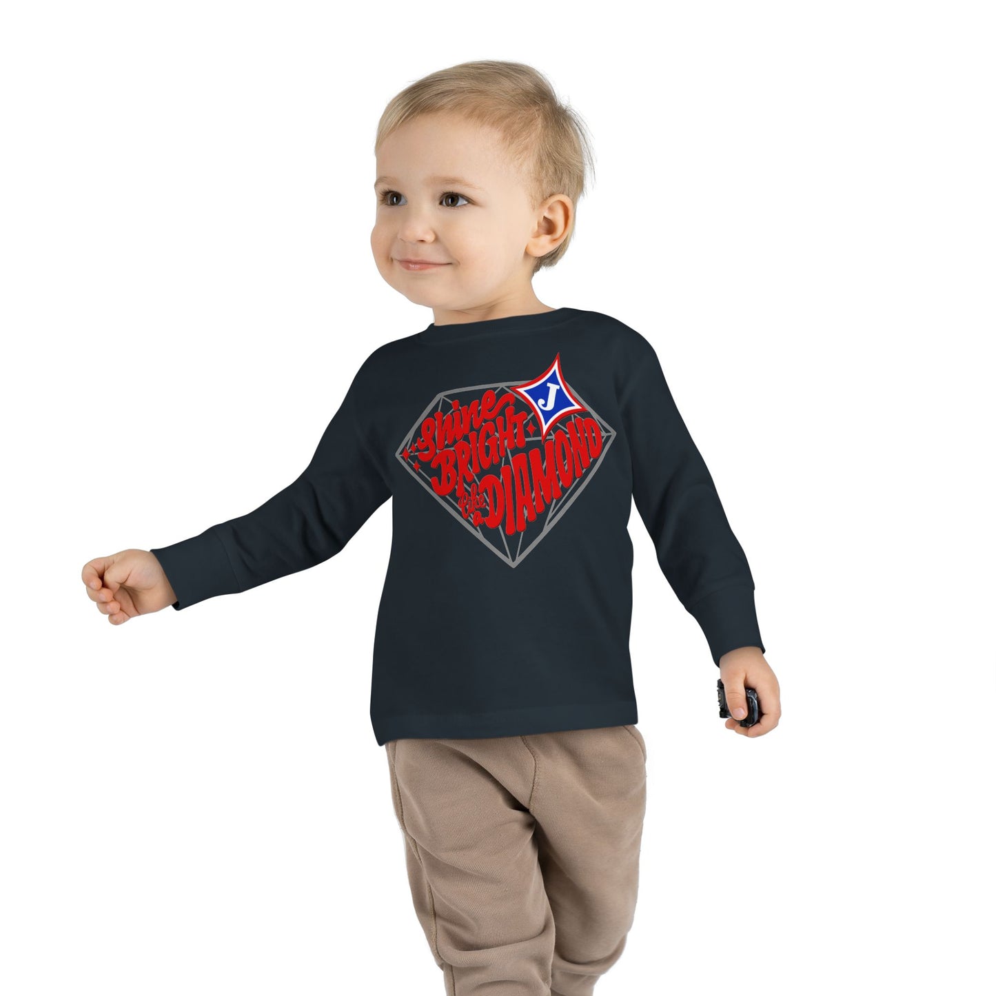 Shine Bright Like A Diamond Toddler Long Sleeve Tee