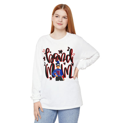 Band Mom Red Boy Long Sleeve Tee (Comfort Colors)