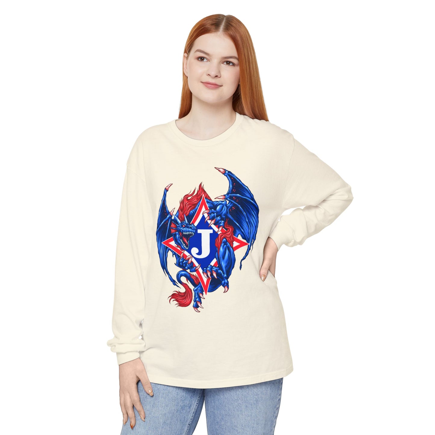 Exclusive Dragon J Long Sleeve Tee (Comfort Colors)