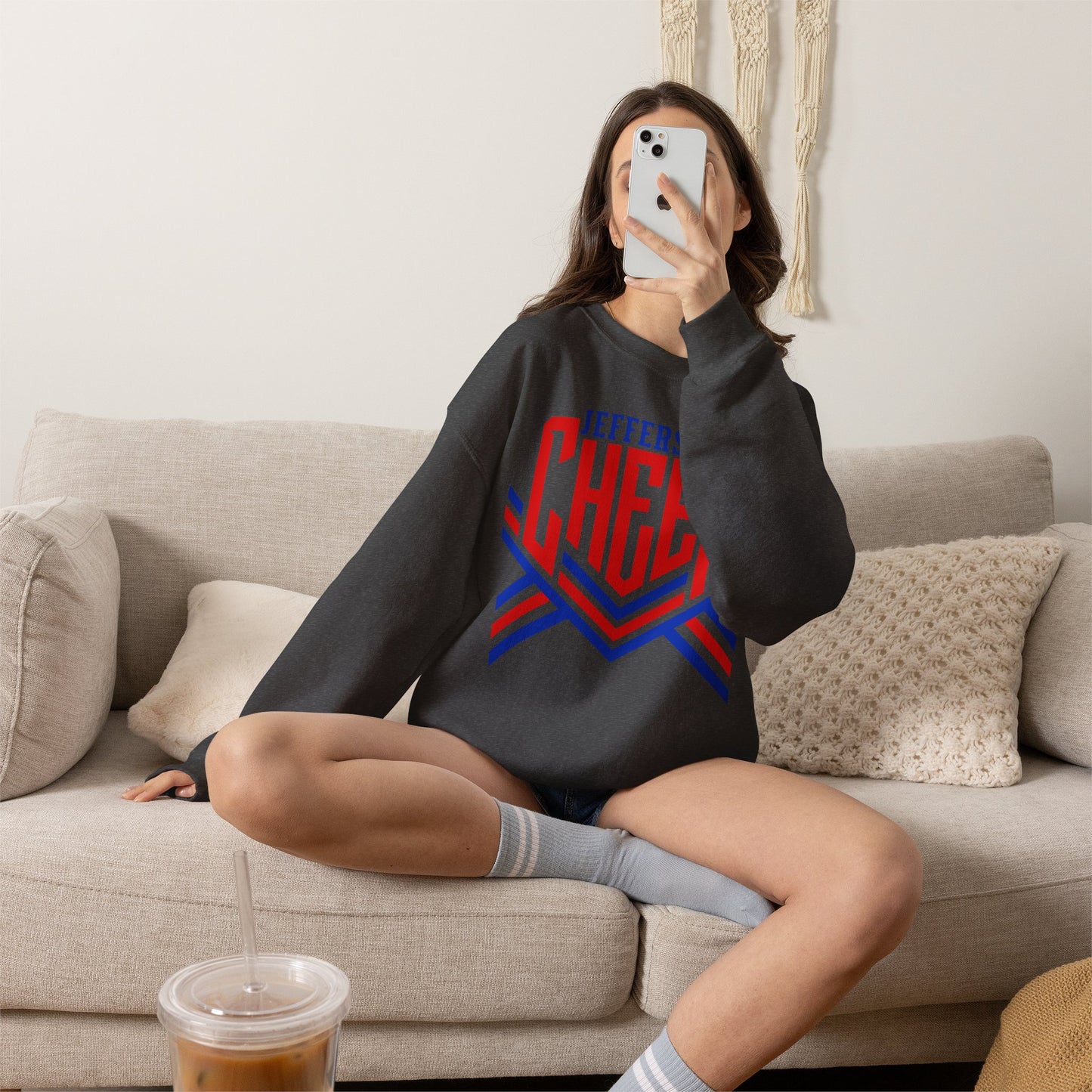 Jefferson Cheer Sweatshirt (Gildan)