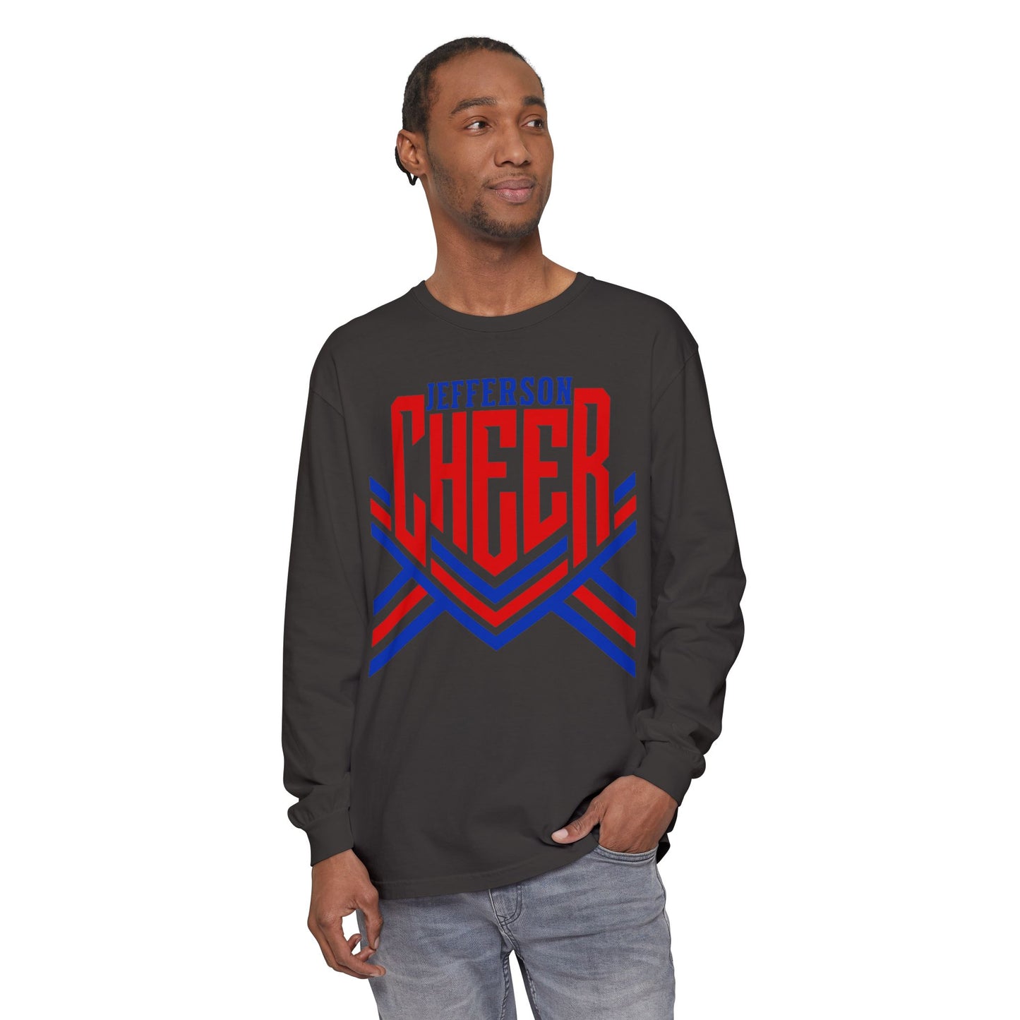 Jefferson Cheer Long Sleeve Tee (Comfort Colors)