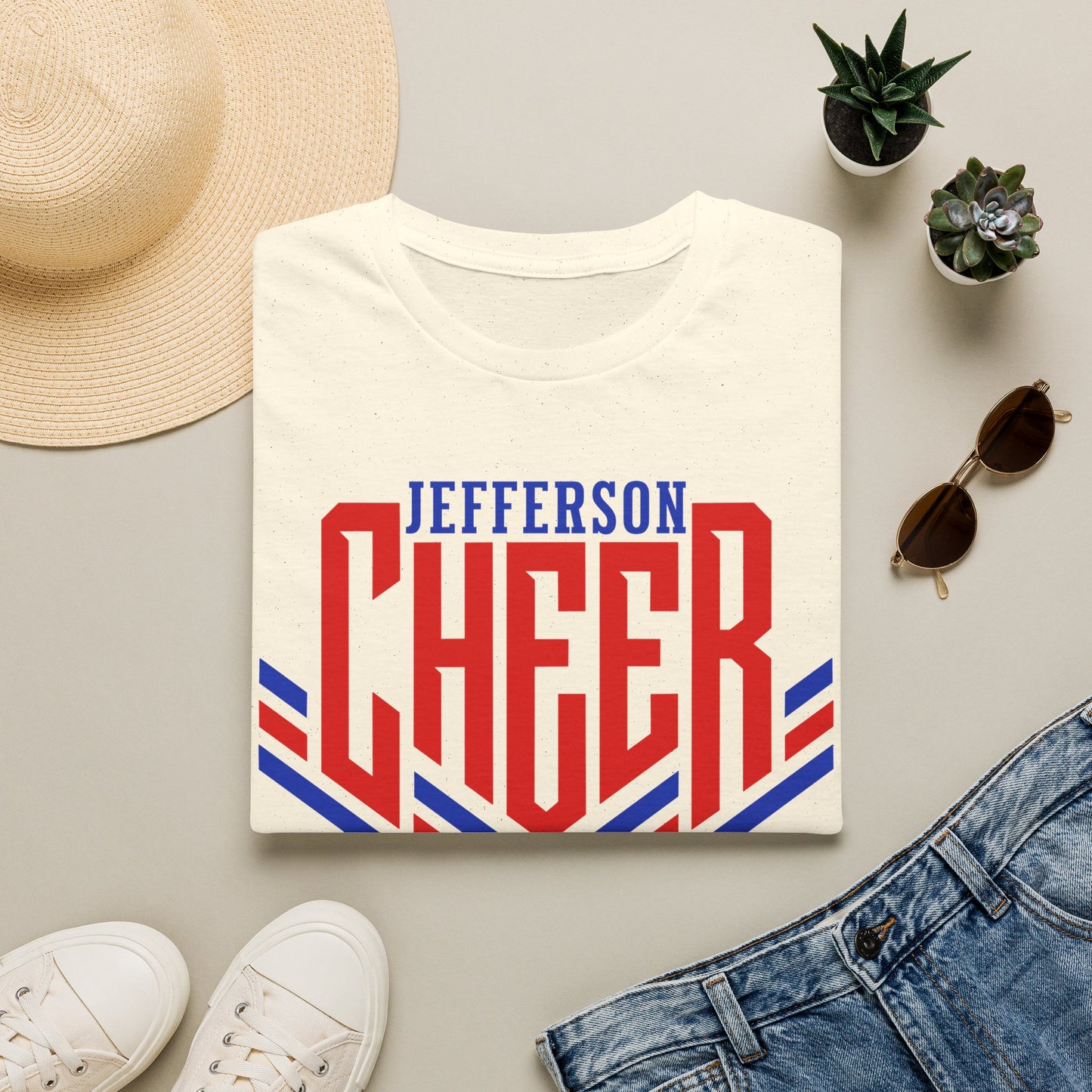 Jefferson Cheer Short Sleeve Tee (Gildan)