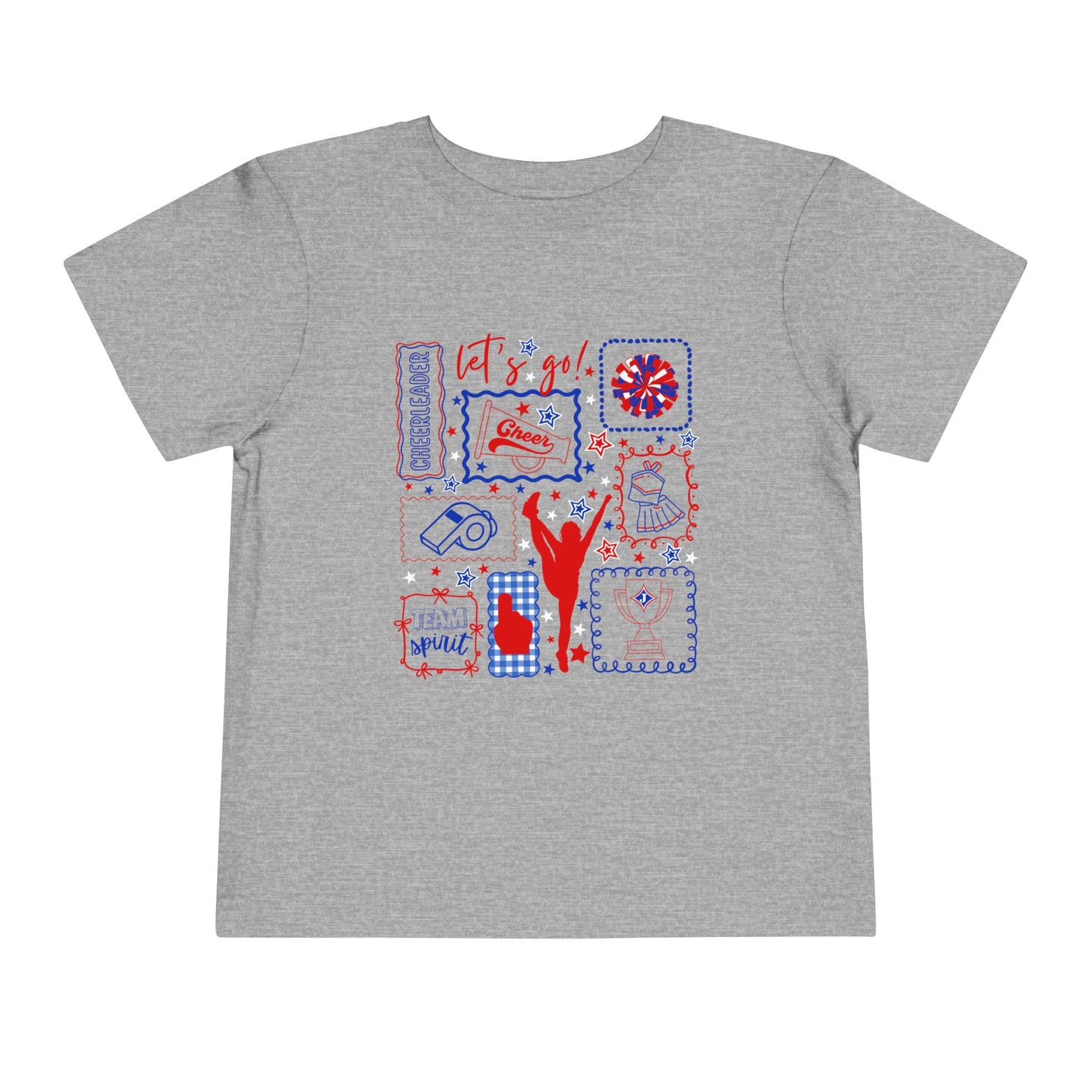 Cheer Icon Grid Toddler Short Sleeve Tee