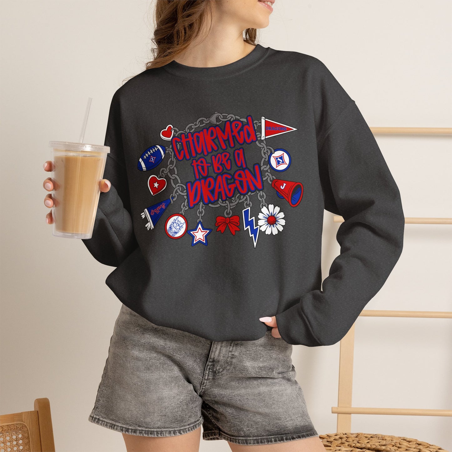 Charmed To Be A Dragon Sweatshirt (Gildan)