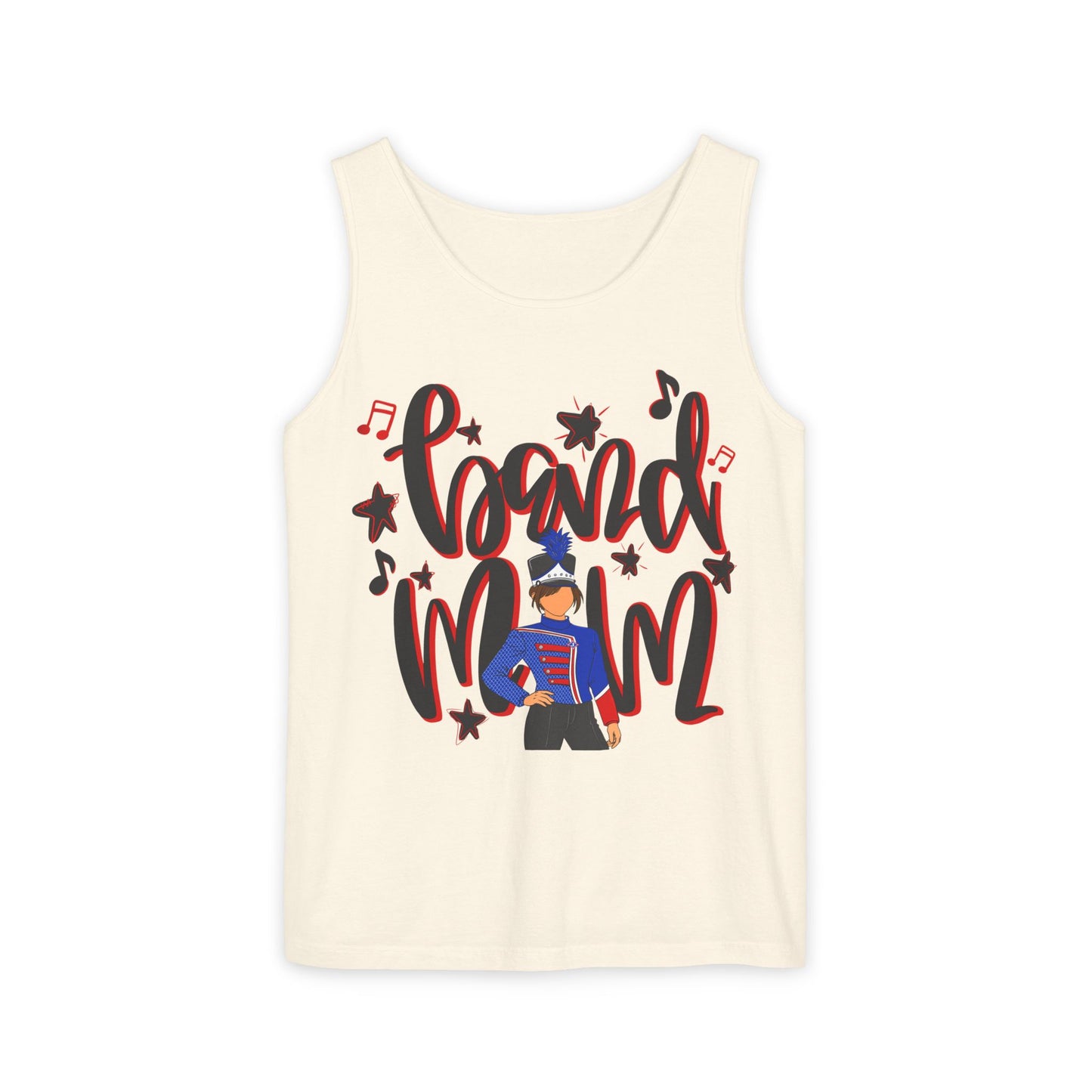 Band Mom Red Girl UnisexTank Top (Comfort Colors)