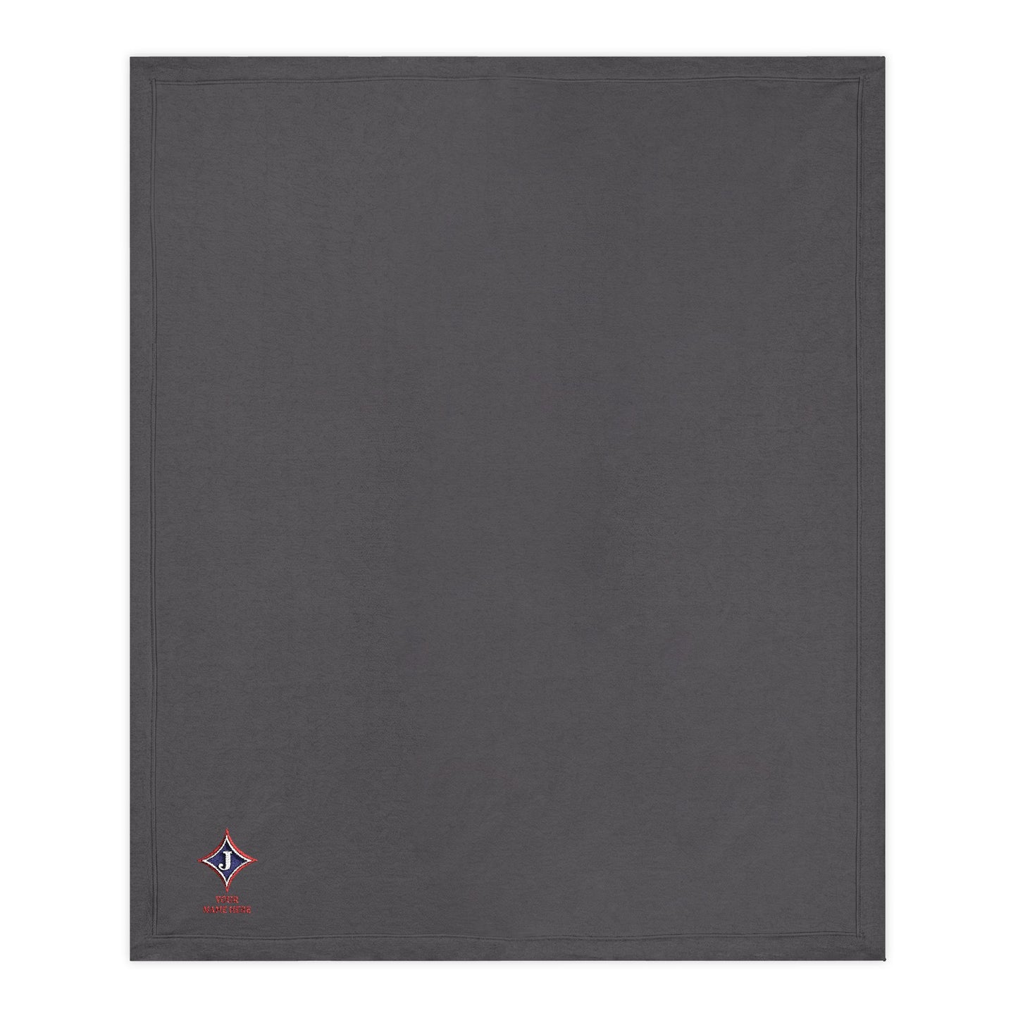 Jefferson Diamond J Embroidered Stadium Blanket