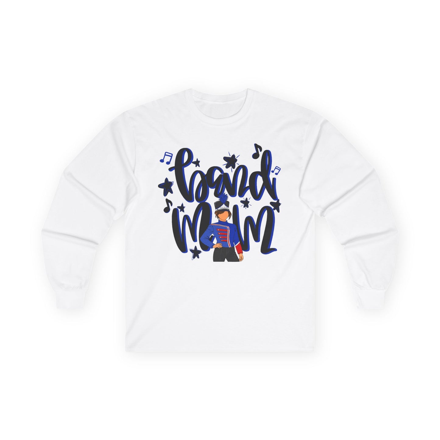 Band Mom Blue Girl Long Sleeve Tee (Gildan)