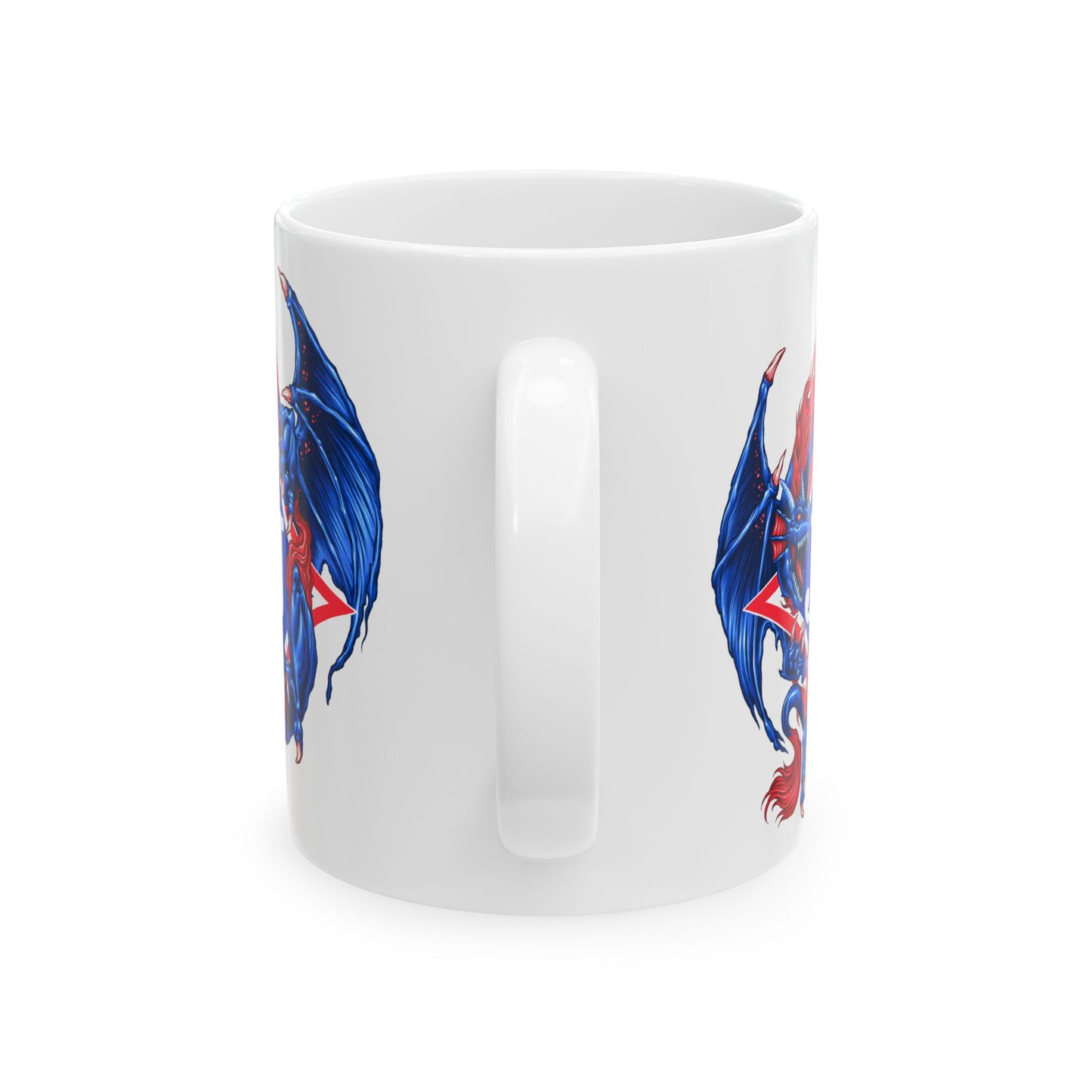 Exclusive Dragon J Ceramic Mug — 11oz & 15oz Coffee Cup
