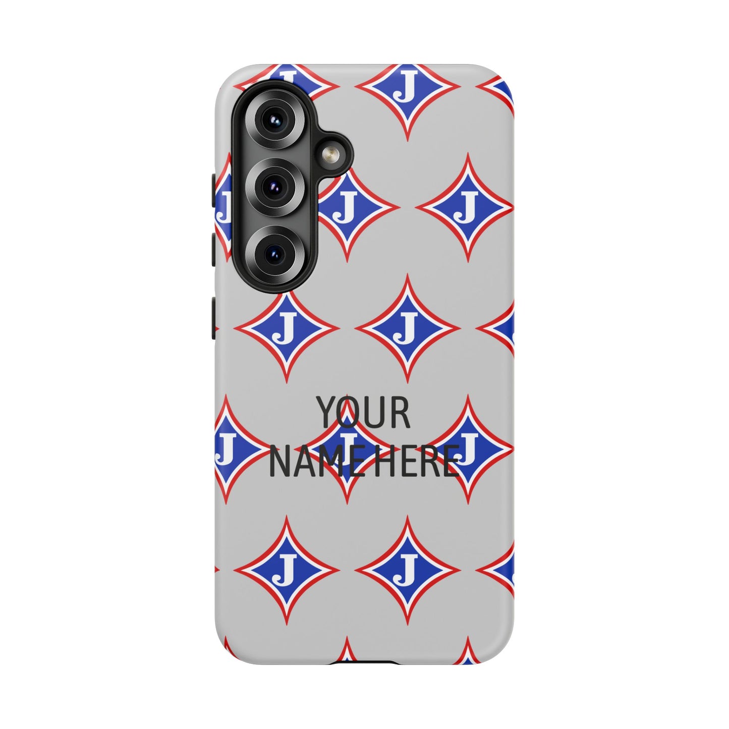 Jefferson J Diamond Personalized Tough Phone Case (Add Your Name)