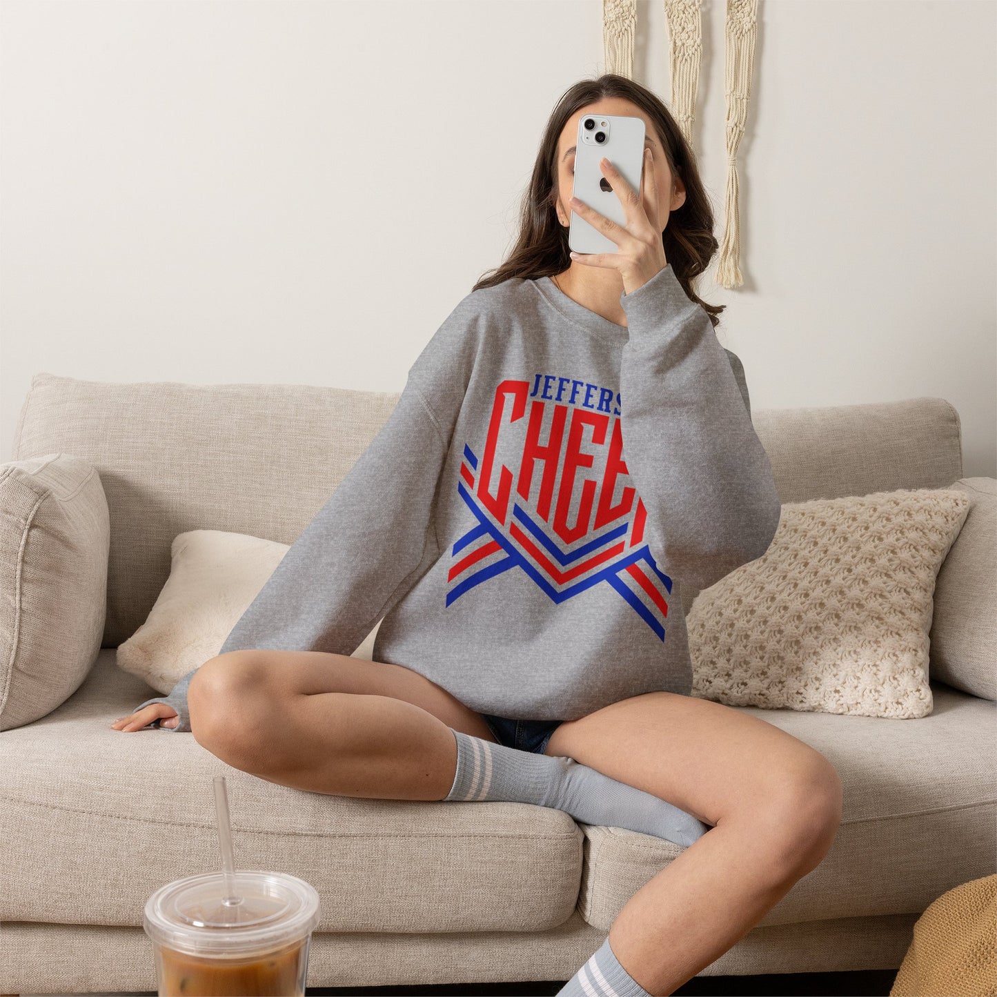 Jefferson Cheer Sweatshirt (Gildan)