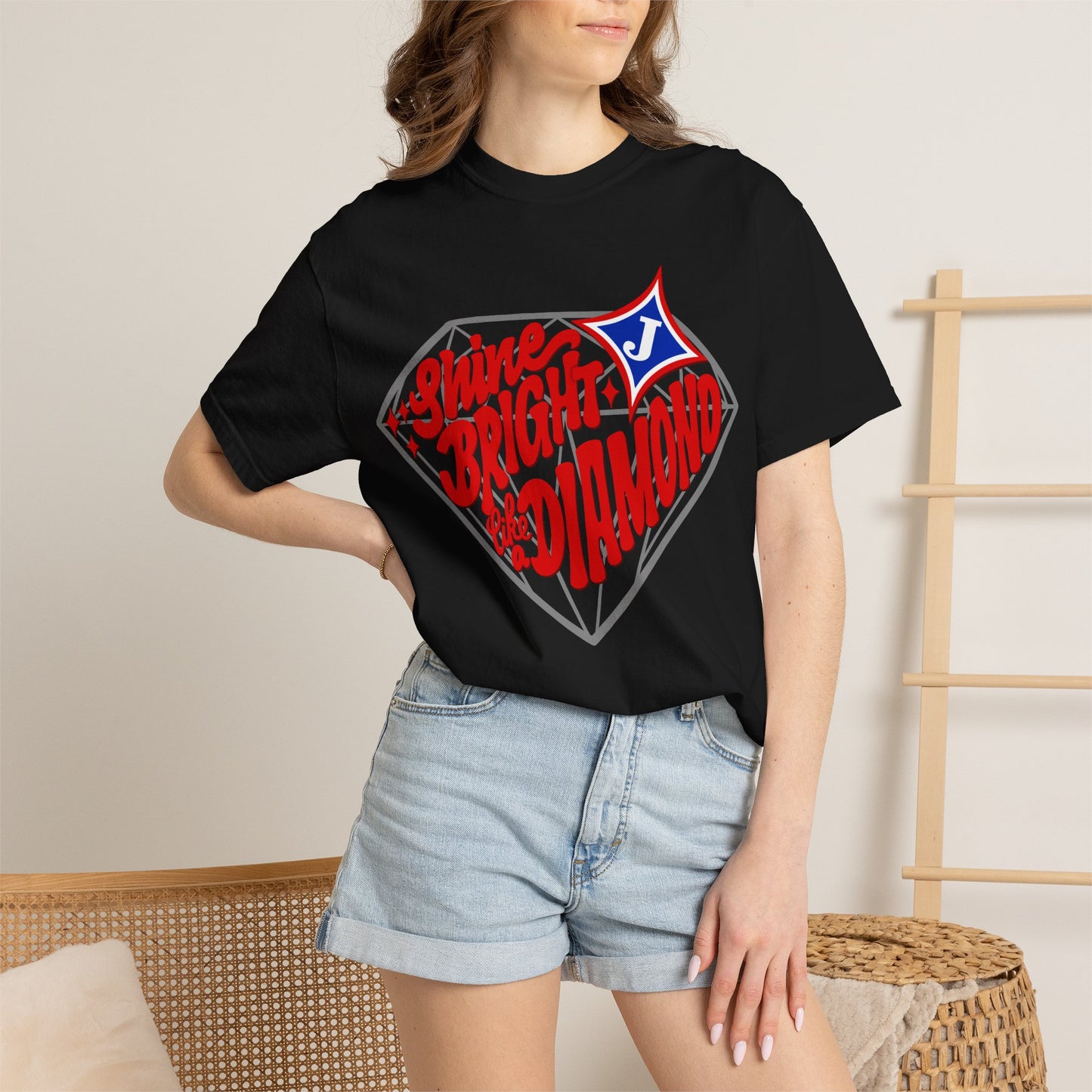 Shine Bright Like A Diamond Short Sleeve Tee (Comfort Colors)
