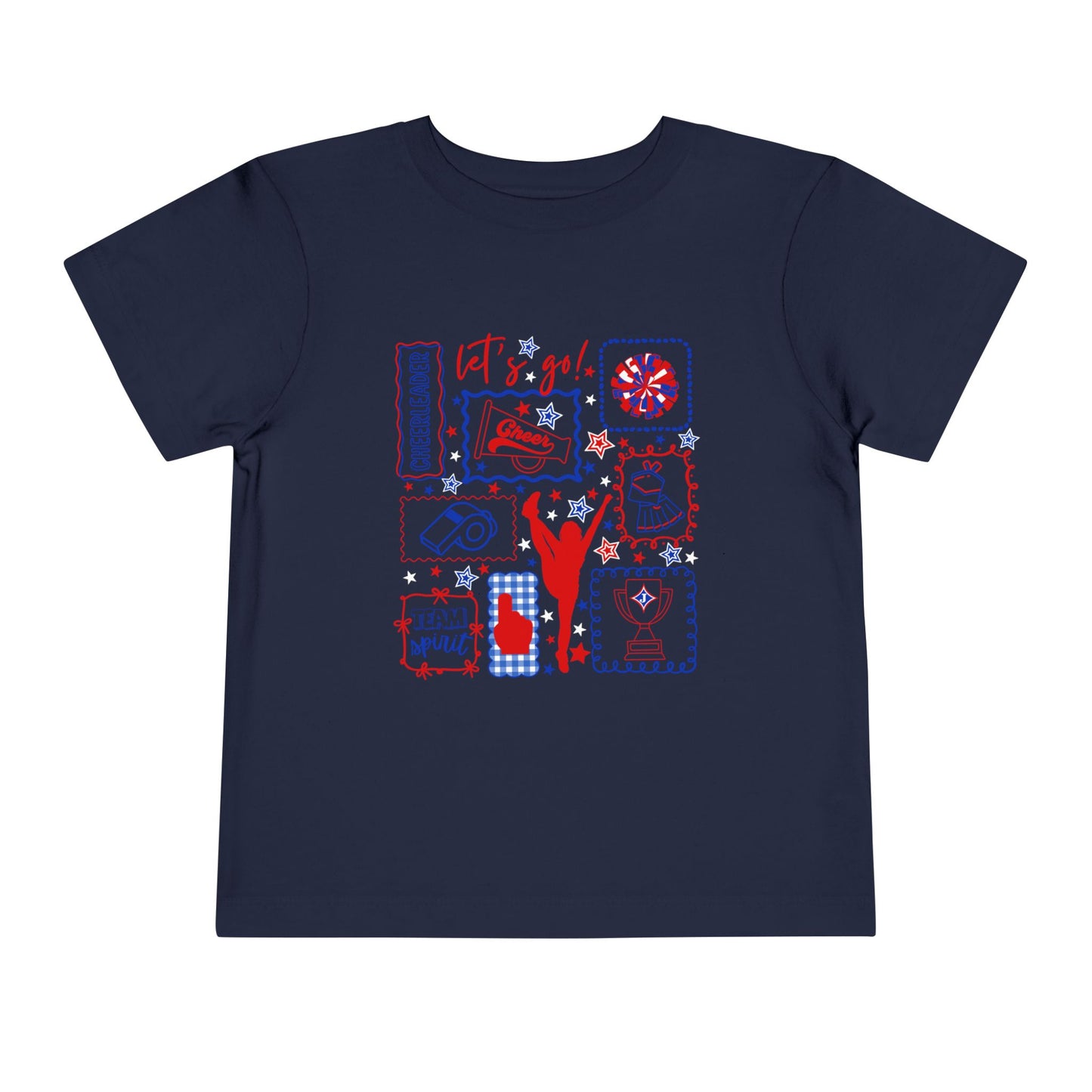 Cheer Icon Grid Toddler Short Sleeve Tee