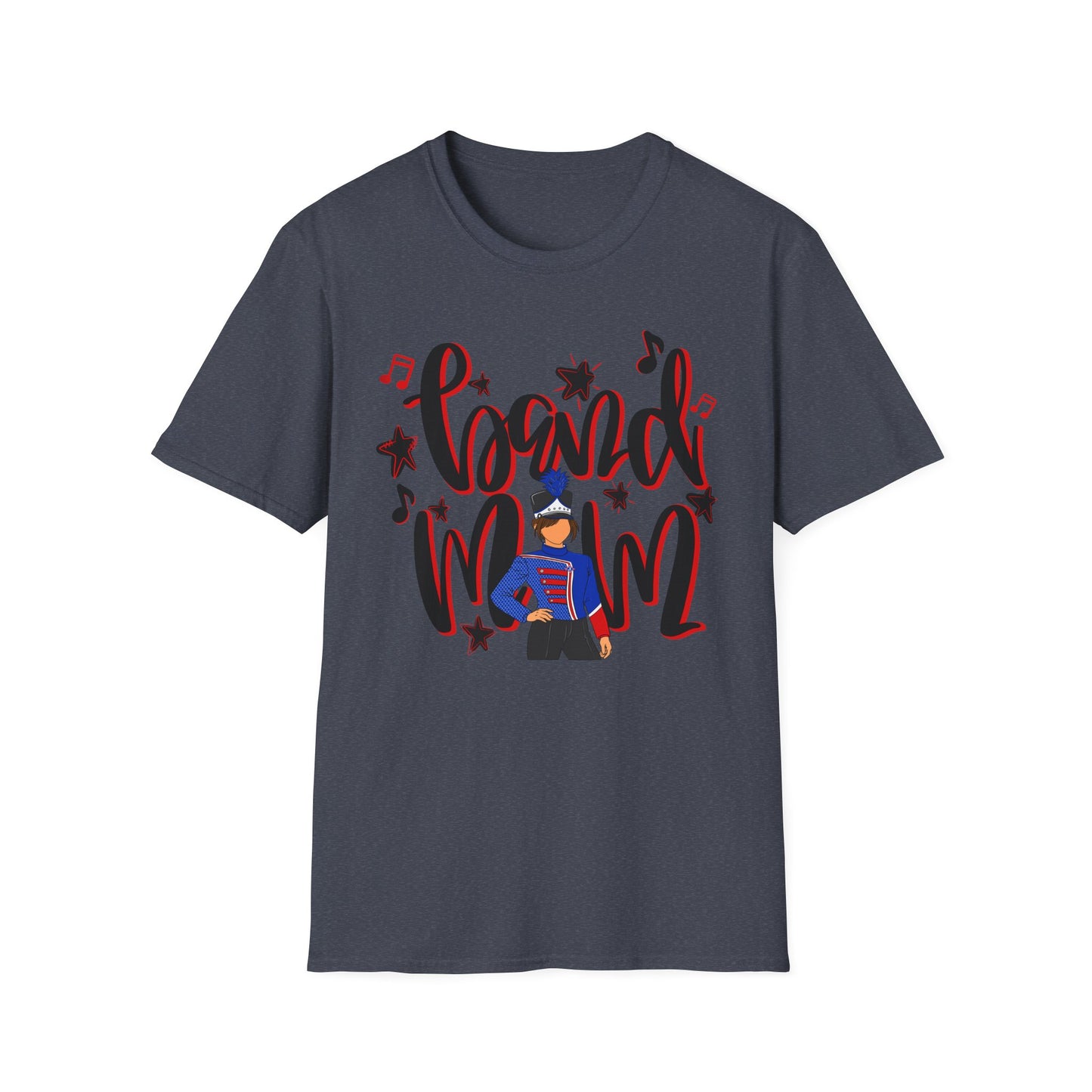 Band Mom Red Girl Short Sleeve Tee (Gildan)