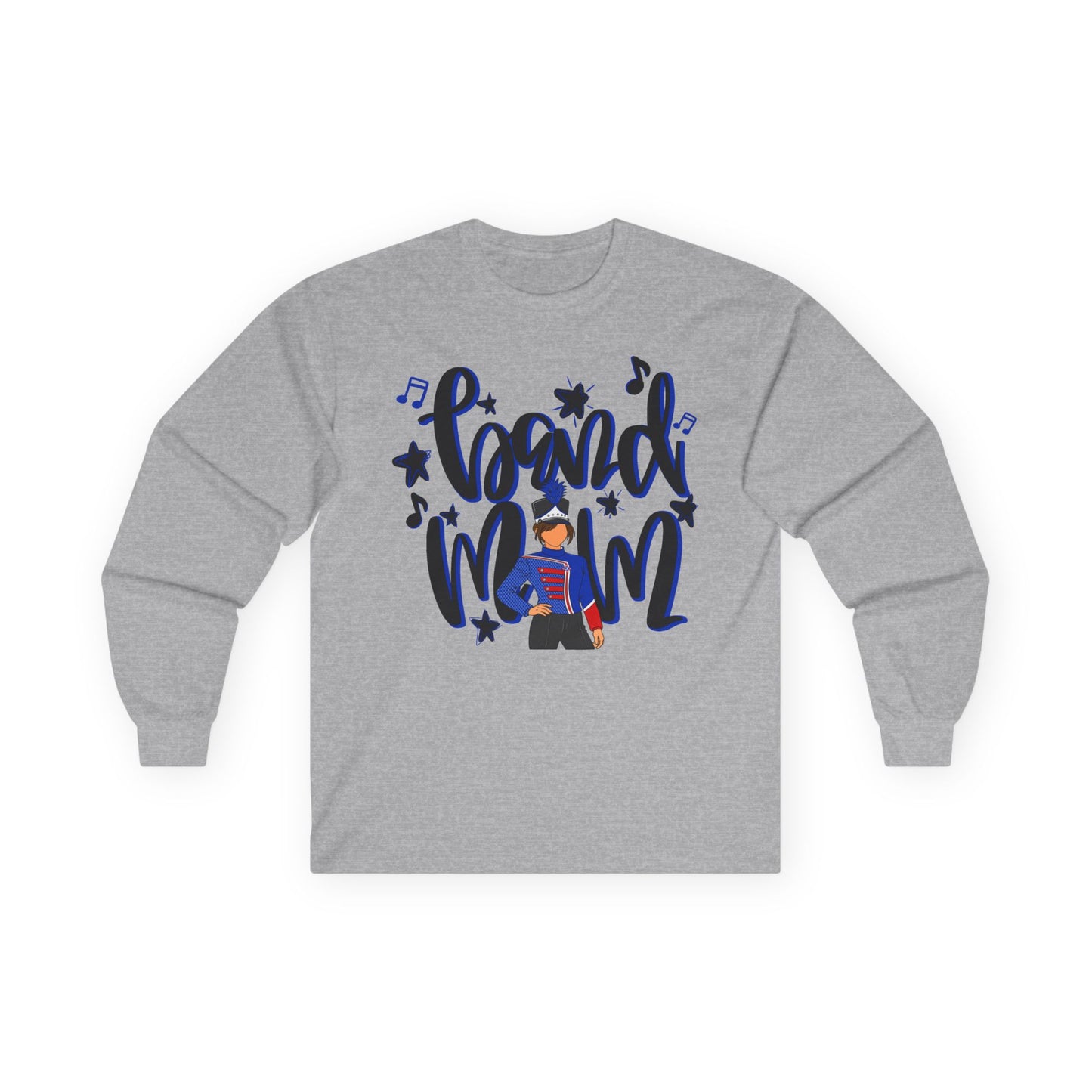 Band Mom Blue Girl Long Sleeve Tee (Gildan)