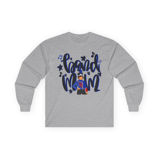 Band Mom Blue Girl Long Sleeve Tee (Gildan)