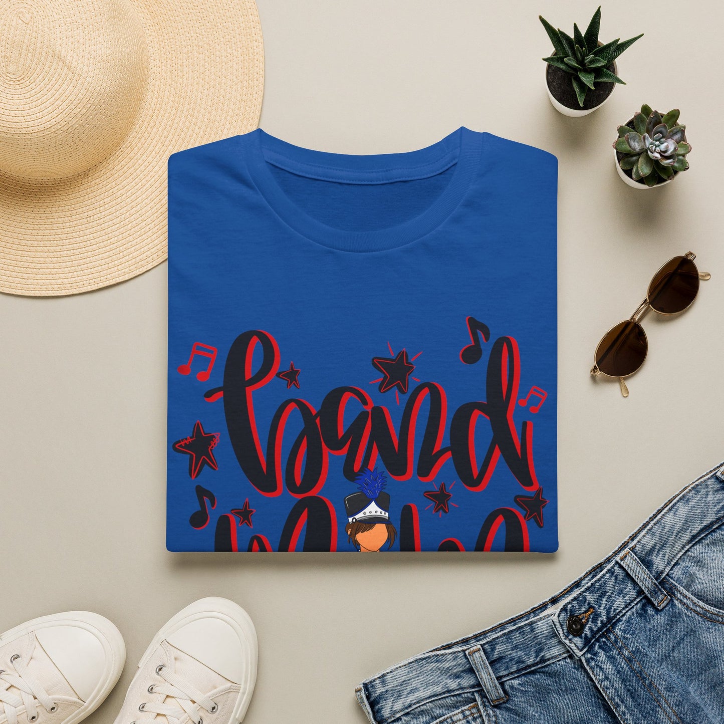 Band Mom Red Girl Short Sleeve Tee (Gildan)